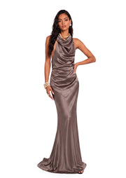 Galatia Halter Top & Satin Skirt Set