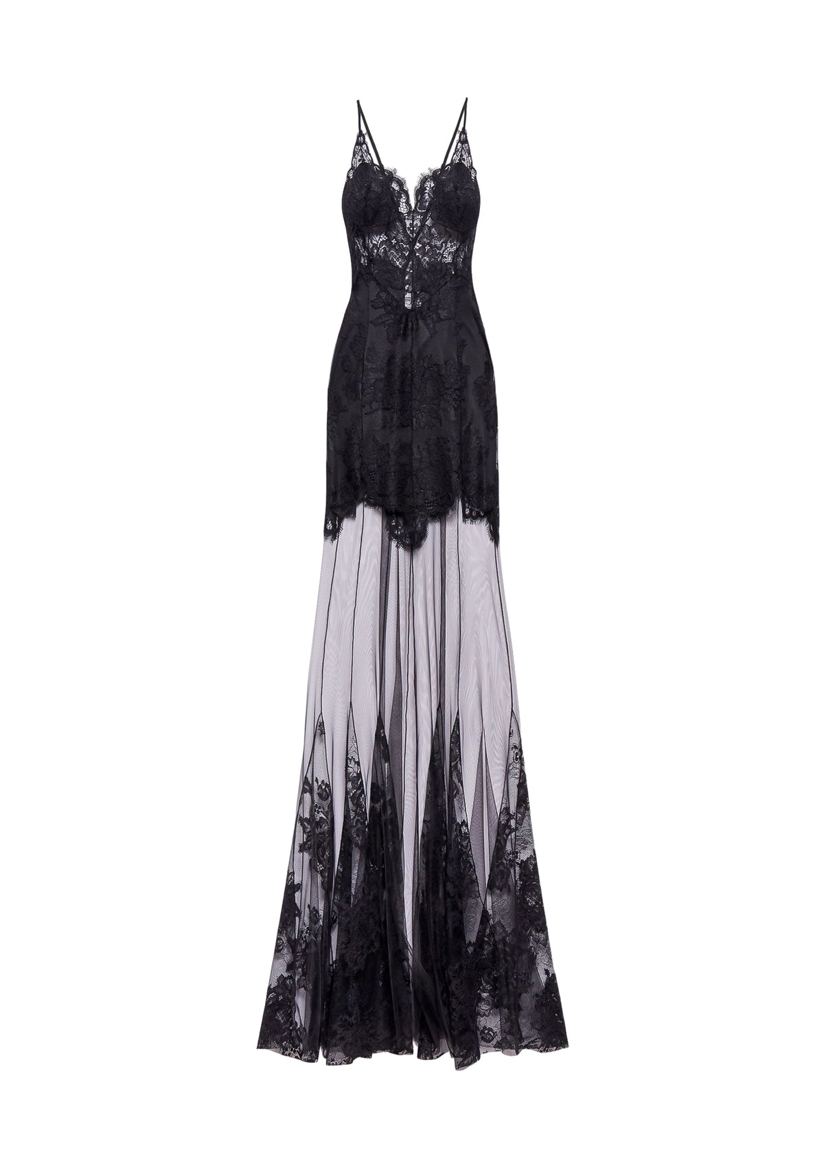 Midikleid in A-Linie mit Blumenmuster und Laternenärmeln