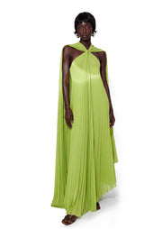 Midikleid in A-Linie mit Blumenmuster und Laternenärmeln