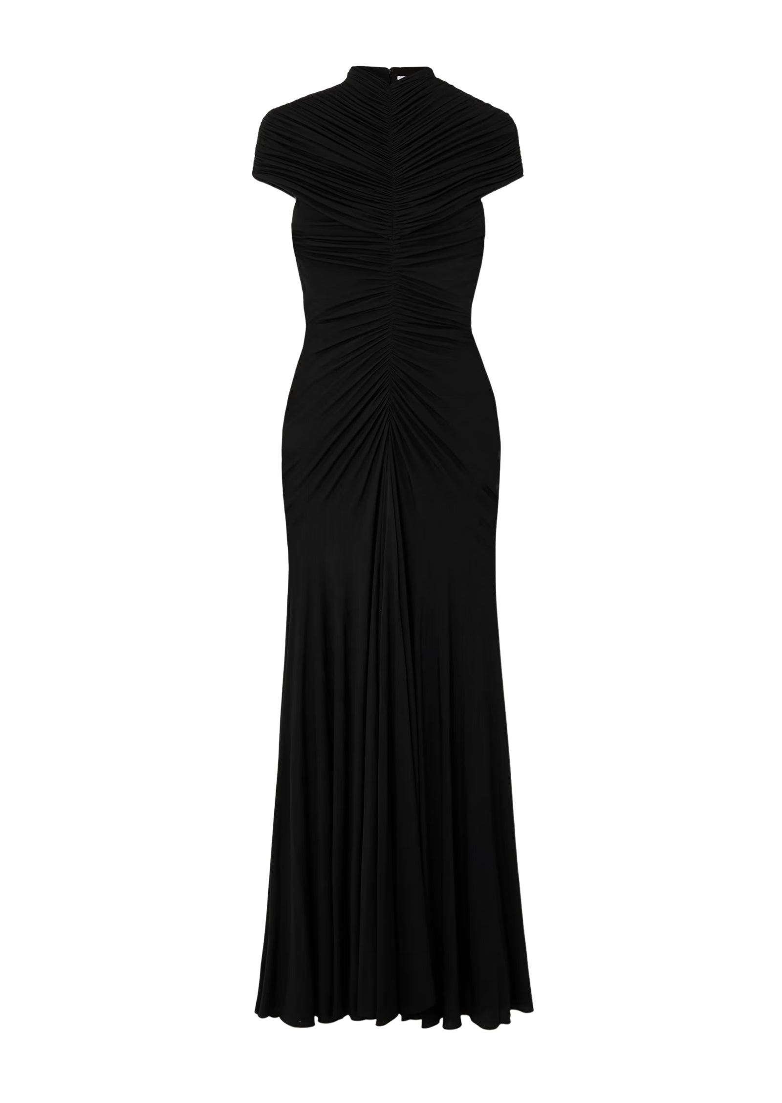 Midikleid in A-Linie mit Blumenmuster und Laternenärmeln