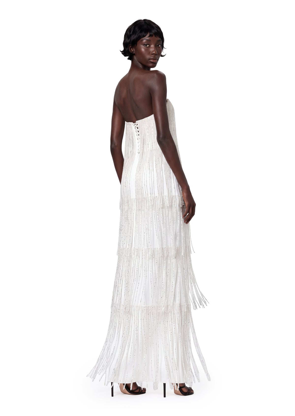 Gabi Beaded Strapless Maxi Dress