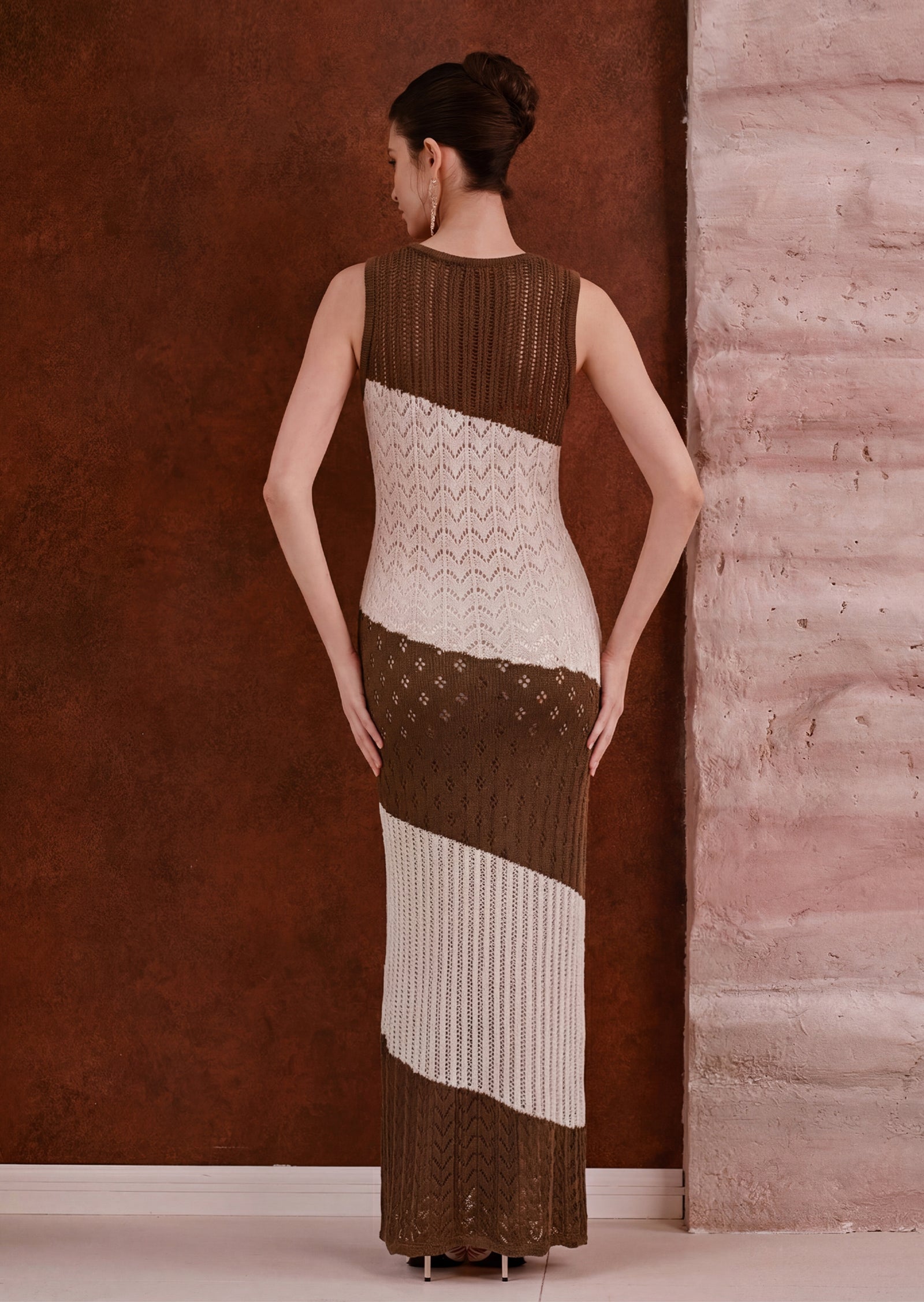 Julie Crochet Knit Maxi Dress