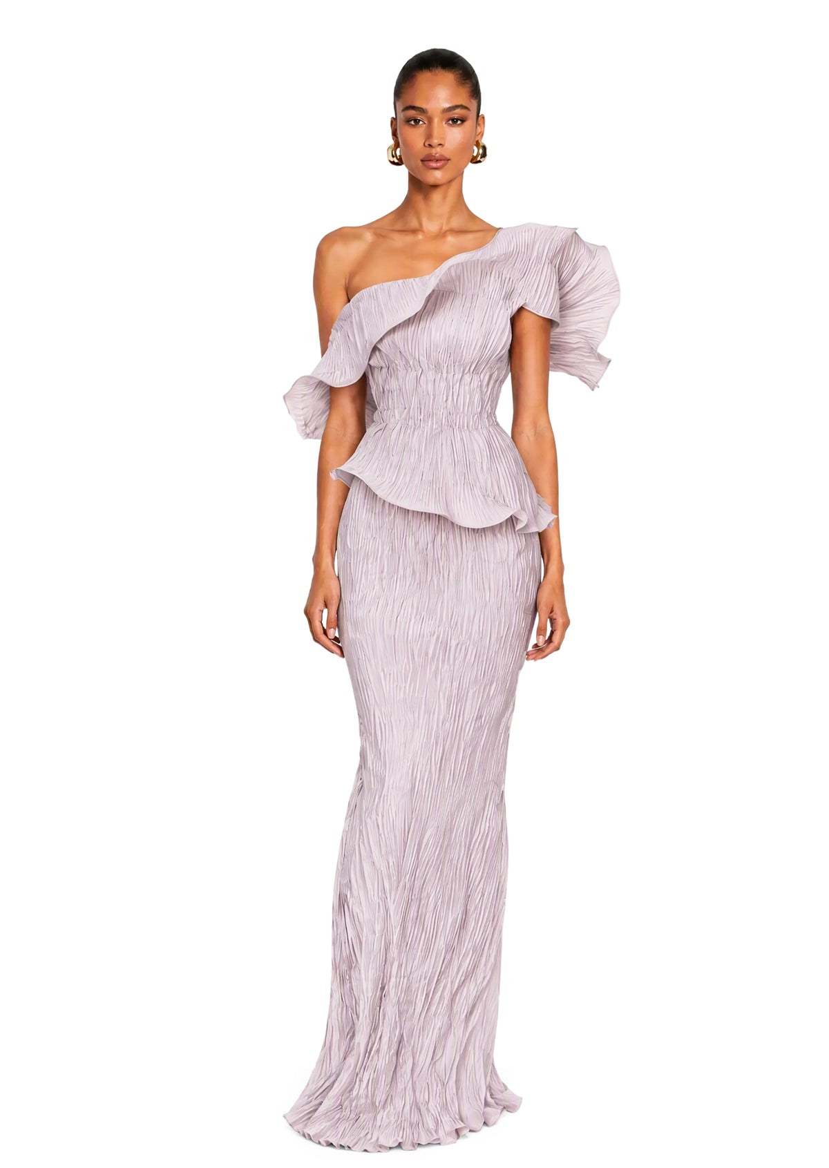 Yvella Ruffle Top & Fishtail Skirt Set