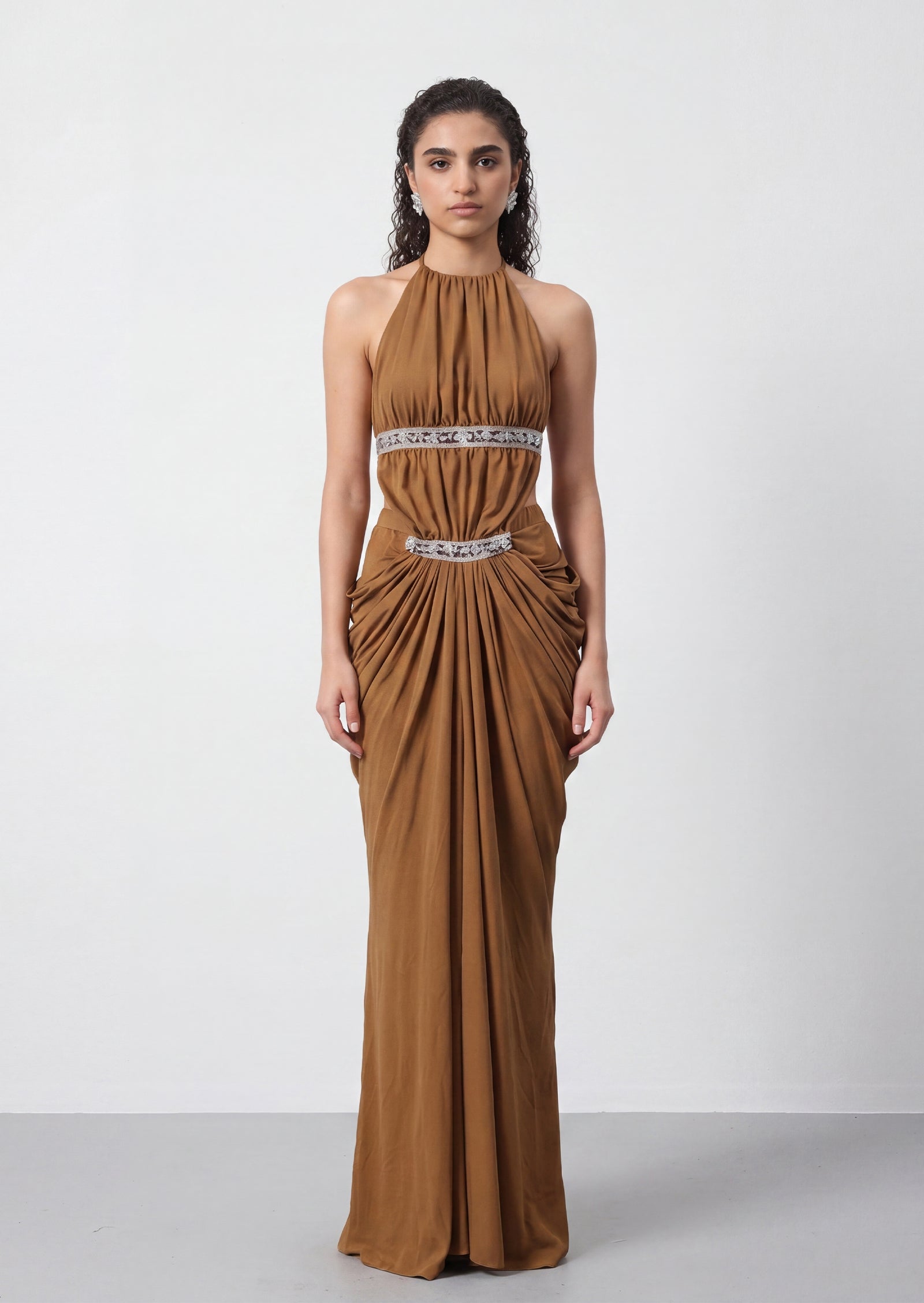 Therapy Cut-Out Draped Maxi Dress