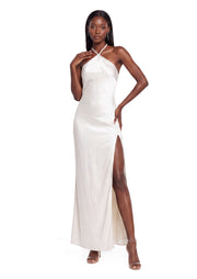 Jabari Open Back Slit Maxi Dress