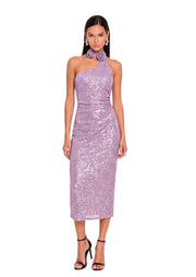 Jaegar Open Back Sleeveless Midi Dress