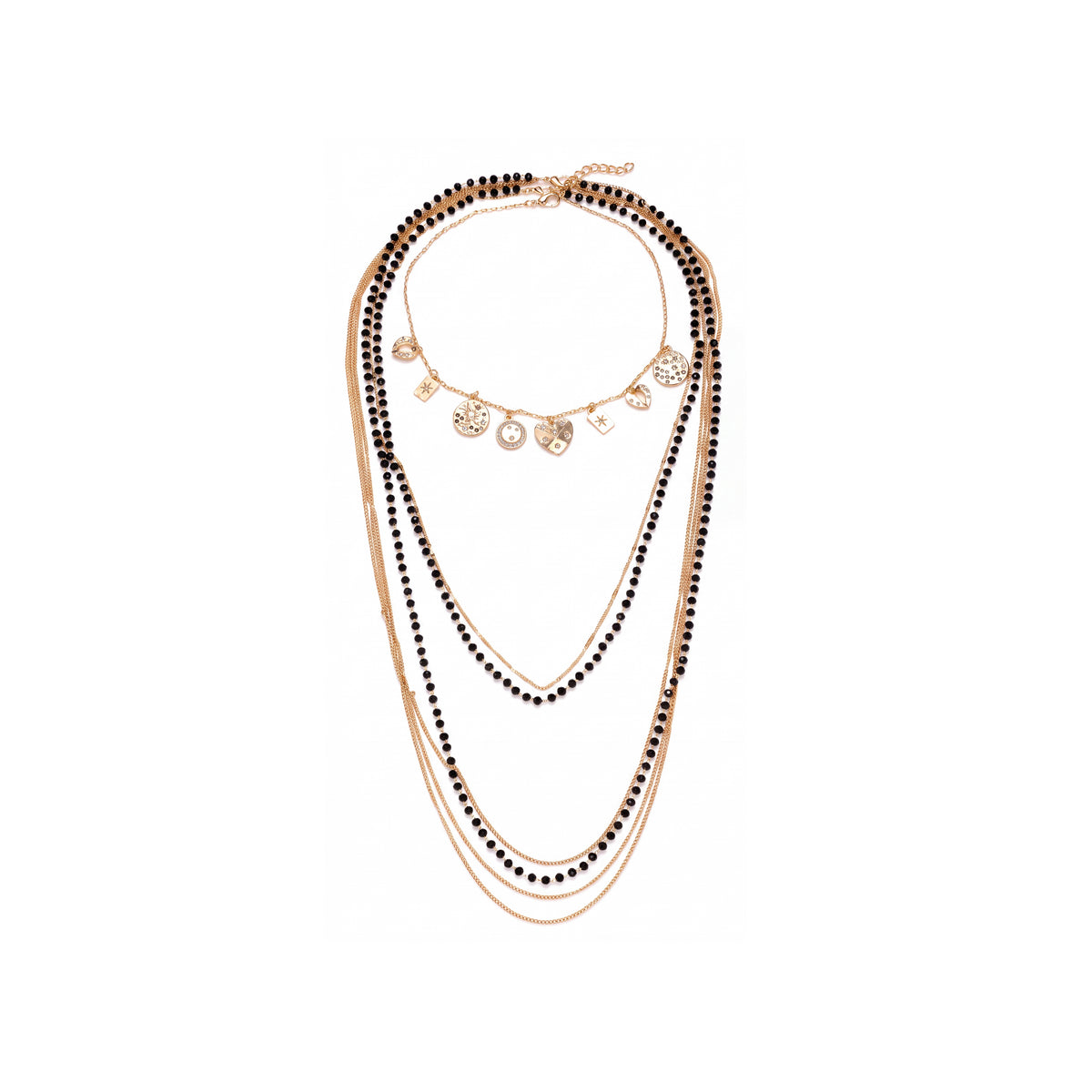 Zarola Multi Strand Beaded Necklace