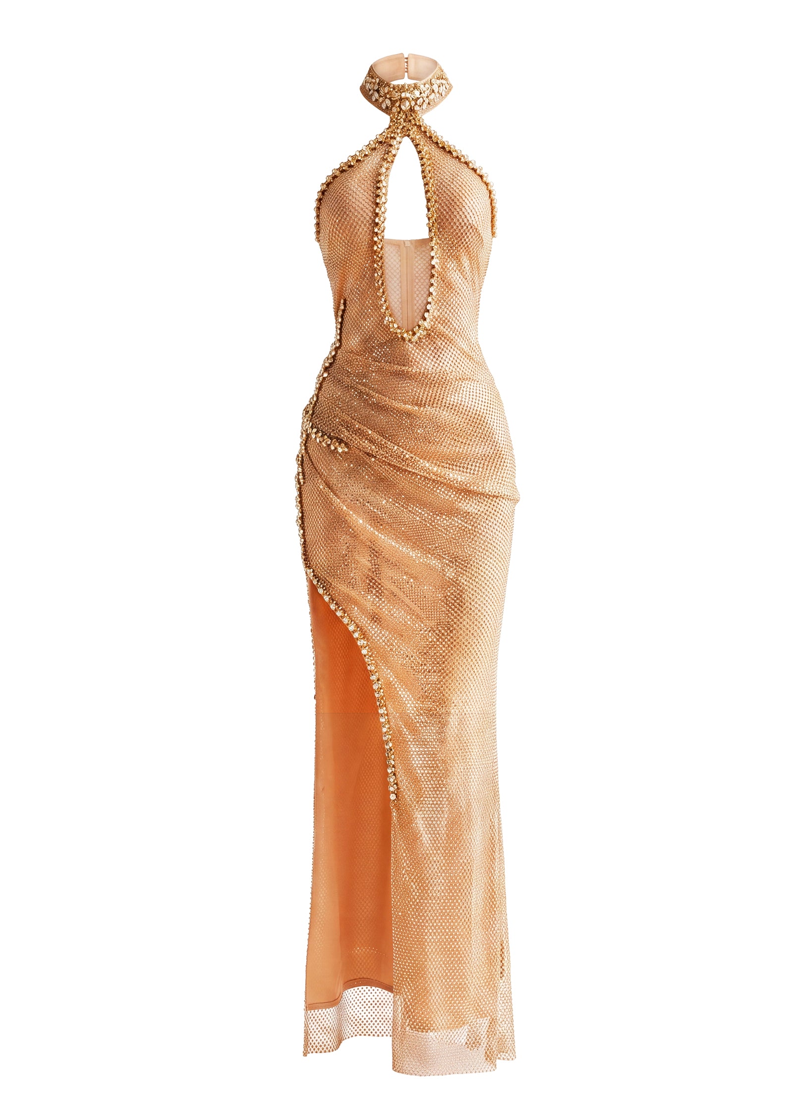 Midikleid in A-Linie mit Blumenmuster und Laternenärmeln