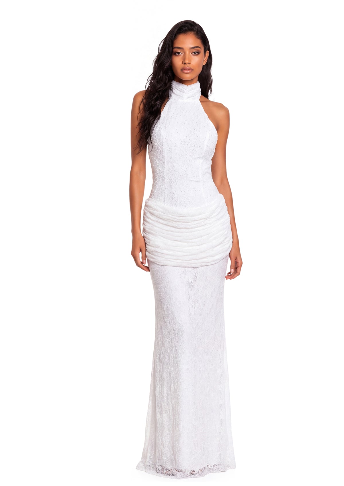 Ealdwulf Lace Open Back Maxi Dress