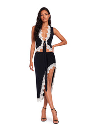 Lakeisha Lace Up Camisole & Skirt Set