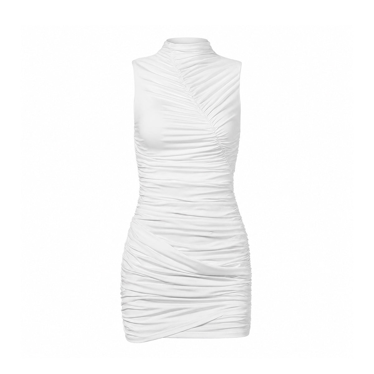Cabriole Sleeveless Pleated Mini Dress