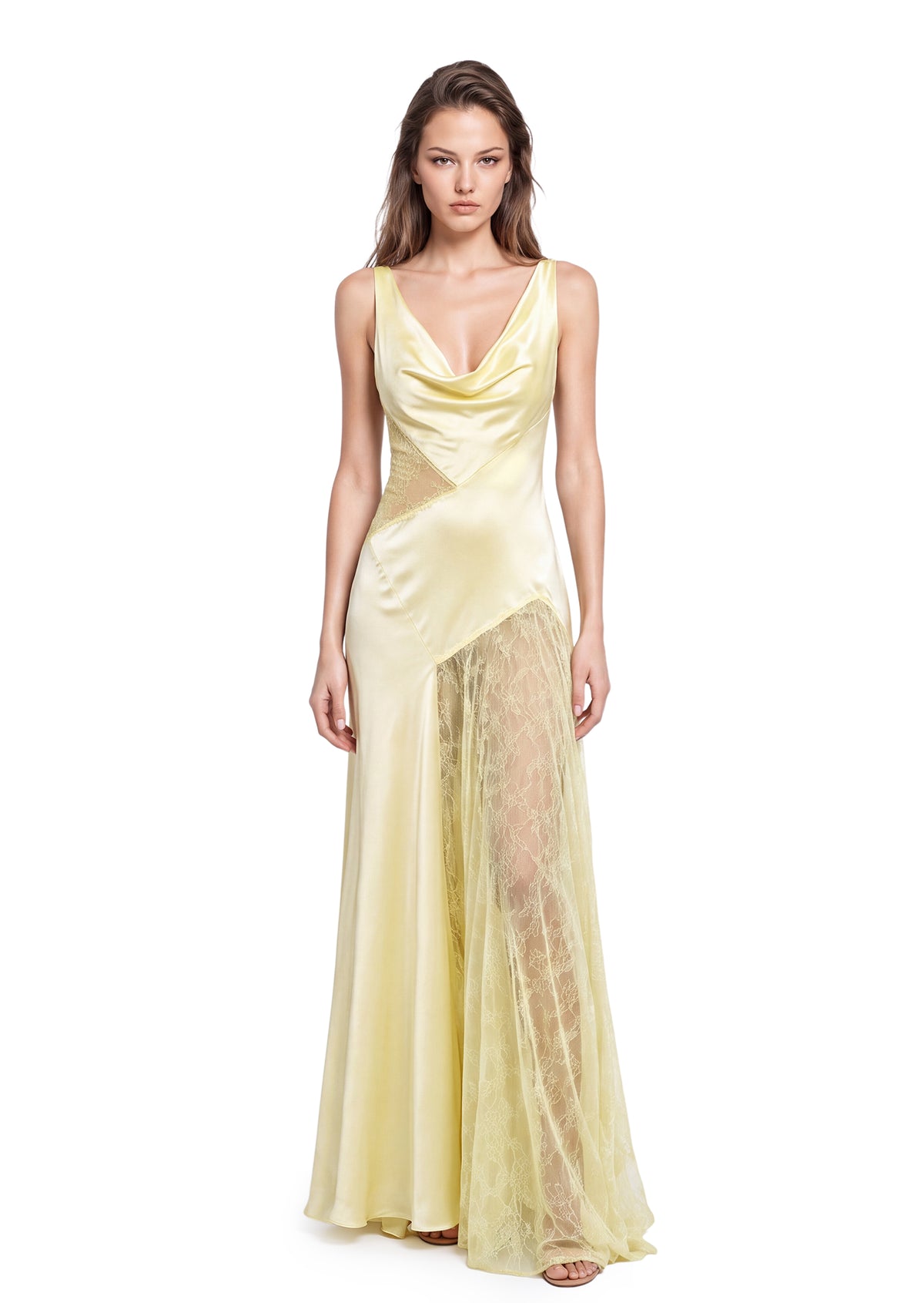 Iah Sleeveless Lace Maxi Dress