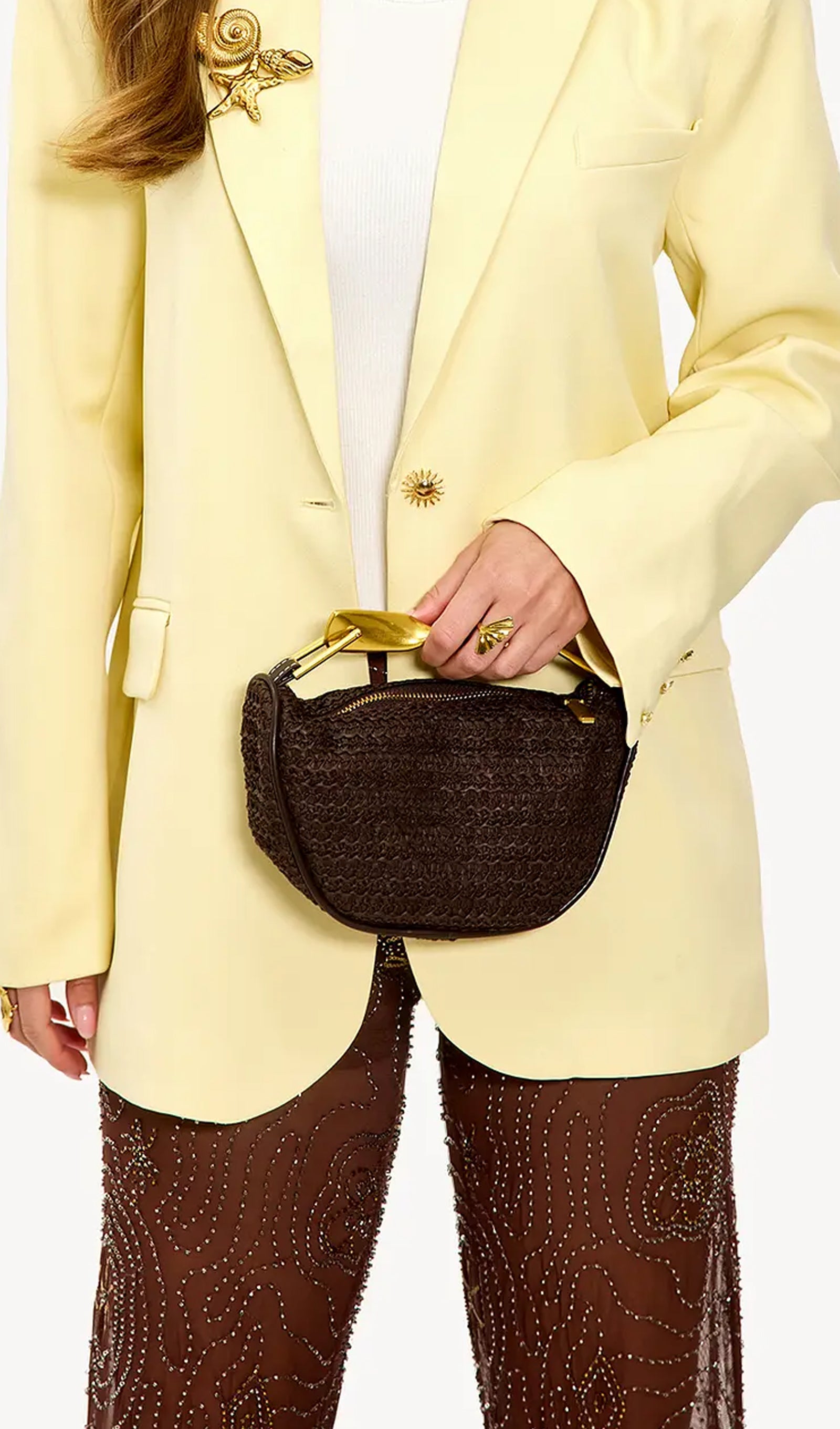 أقراط لؤلؤية على شكل زهرة زرقاء عتيقة