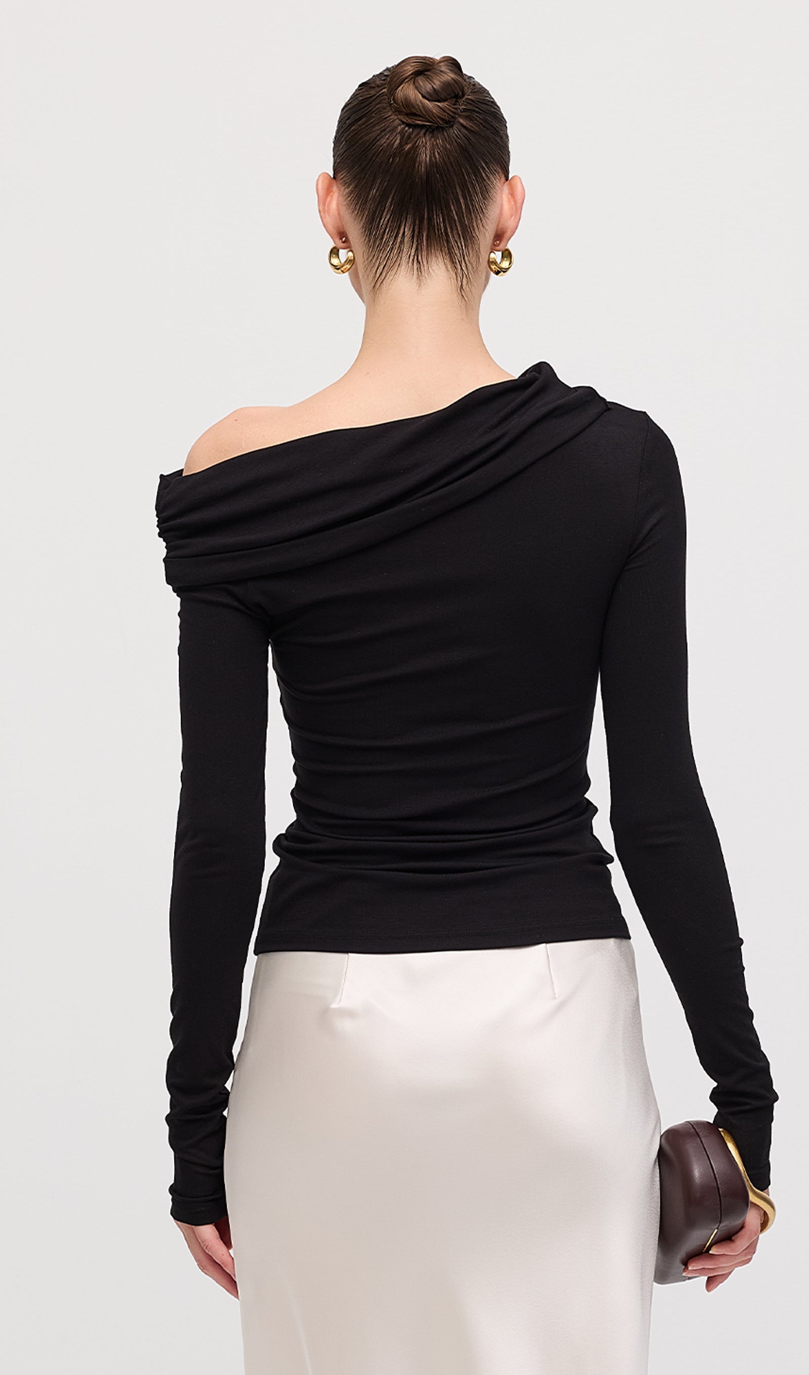 Pleated Off Shoulder Top