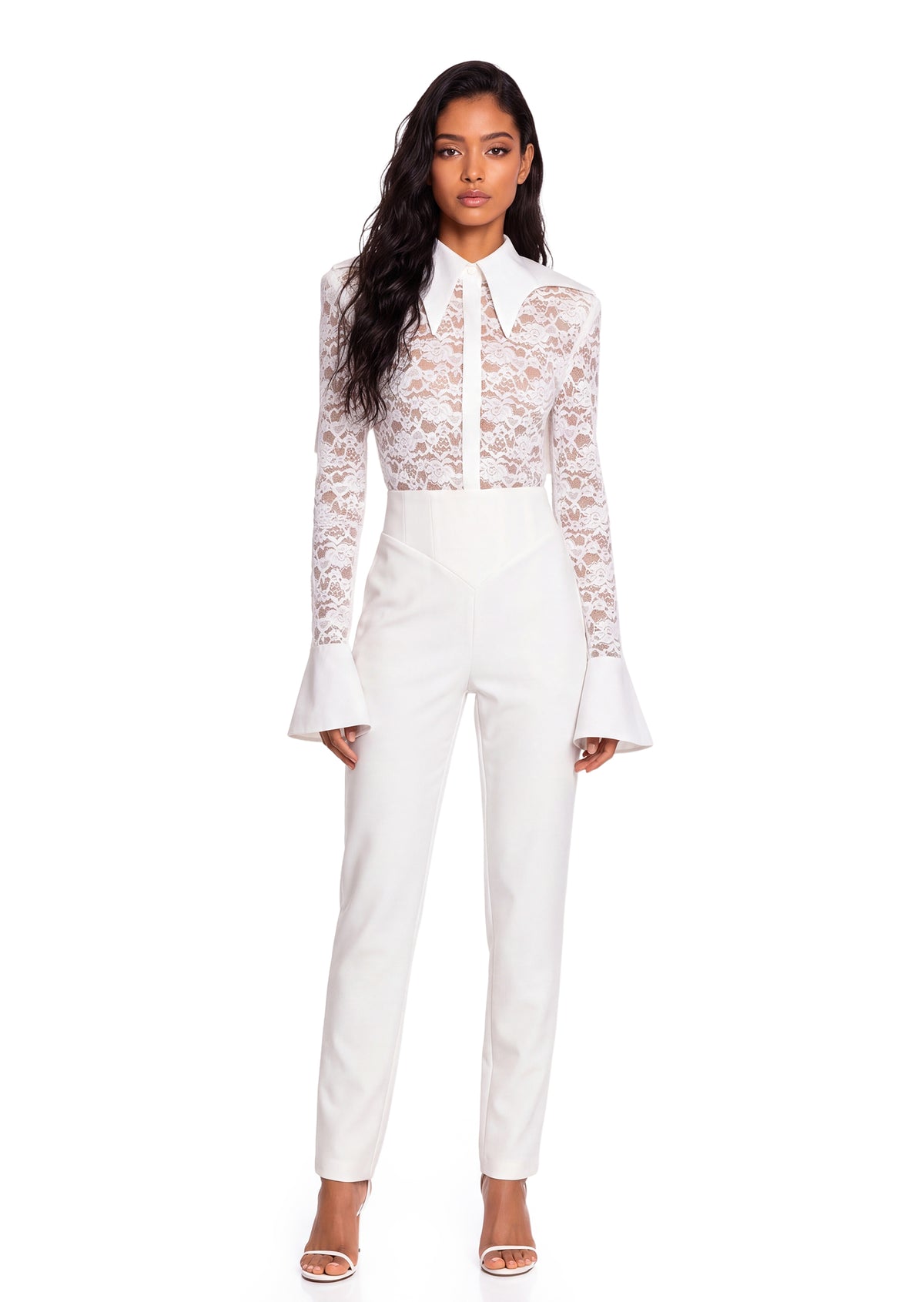 Aaliyah Bell Sleeve Lace Top