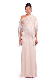 Midikleid in A-Linie mit Blumenmuster und Laternenärmeln