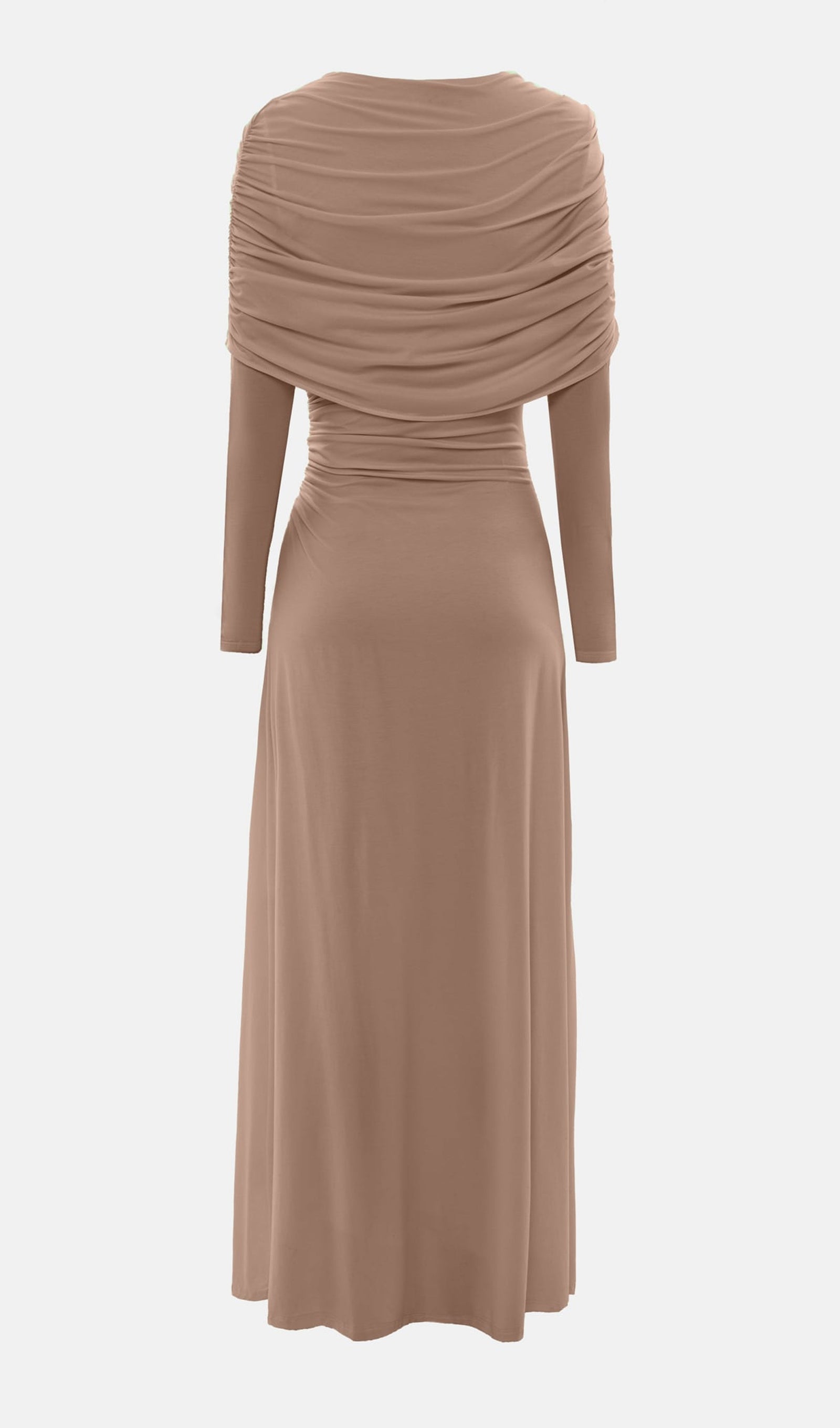 Midikleid in A-Linie mit Blumenmuster und Laternenärmeln