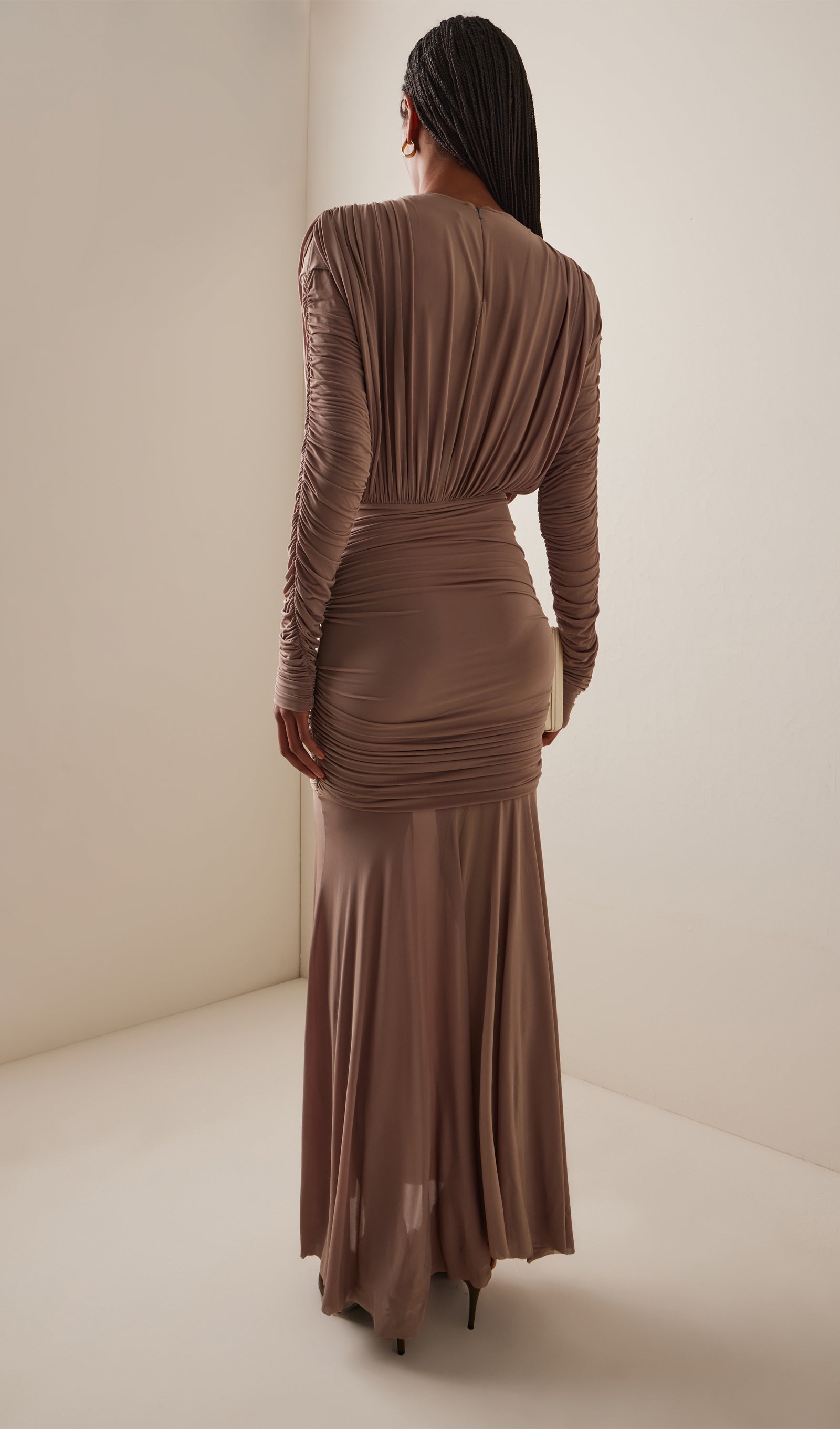 Sorrel Draped Knit Maxi Dress
