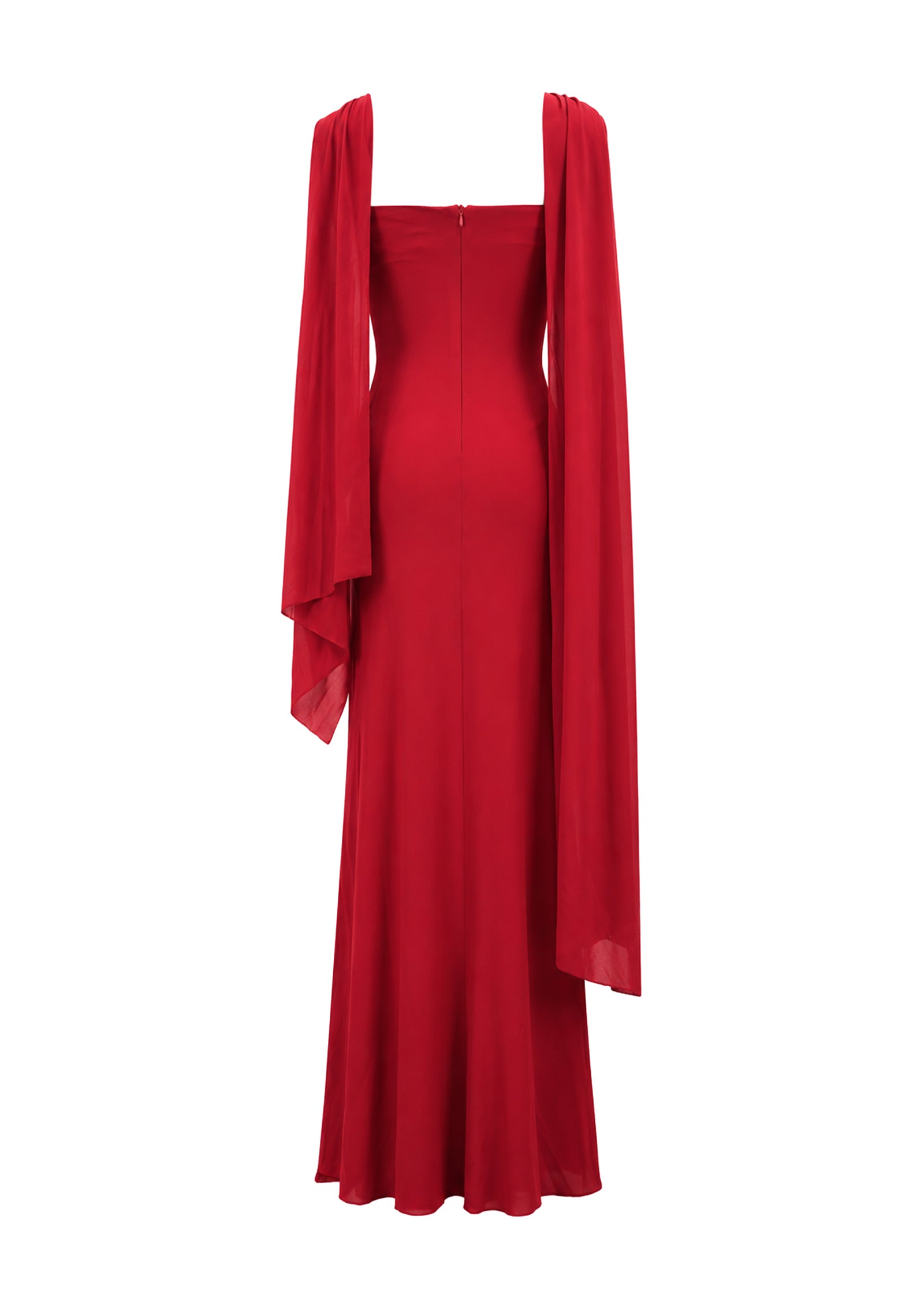 Wachiwi Strapless Stretch Maxi Dress In Red
