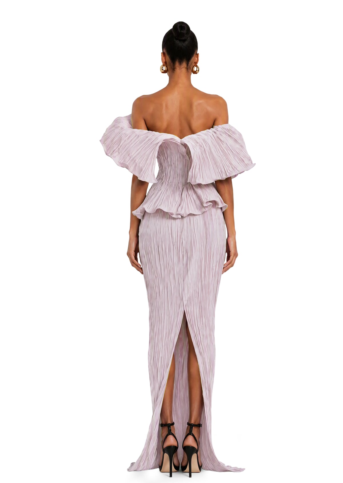Yvella Ruffle Top & Fishtail Skirt Set
