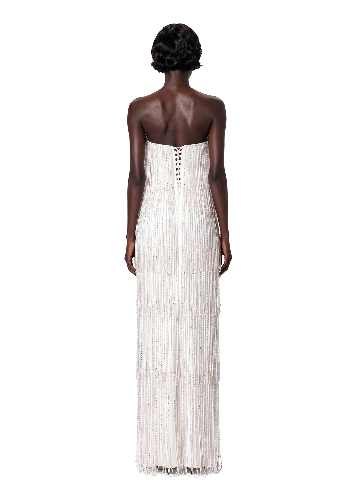 Gabi Beaded Strapless Maxi Dress