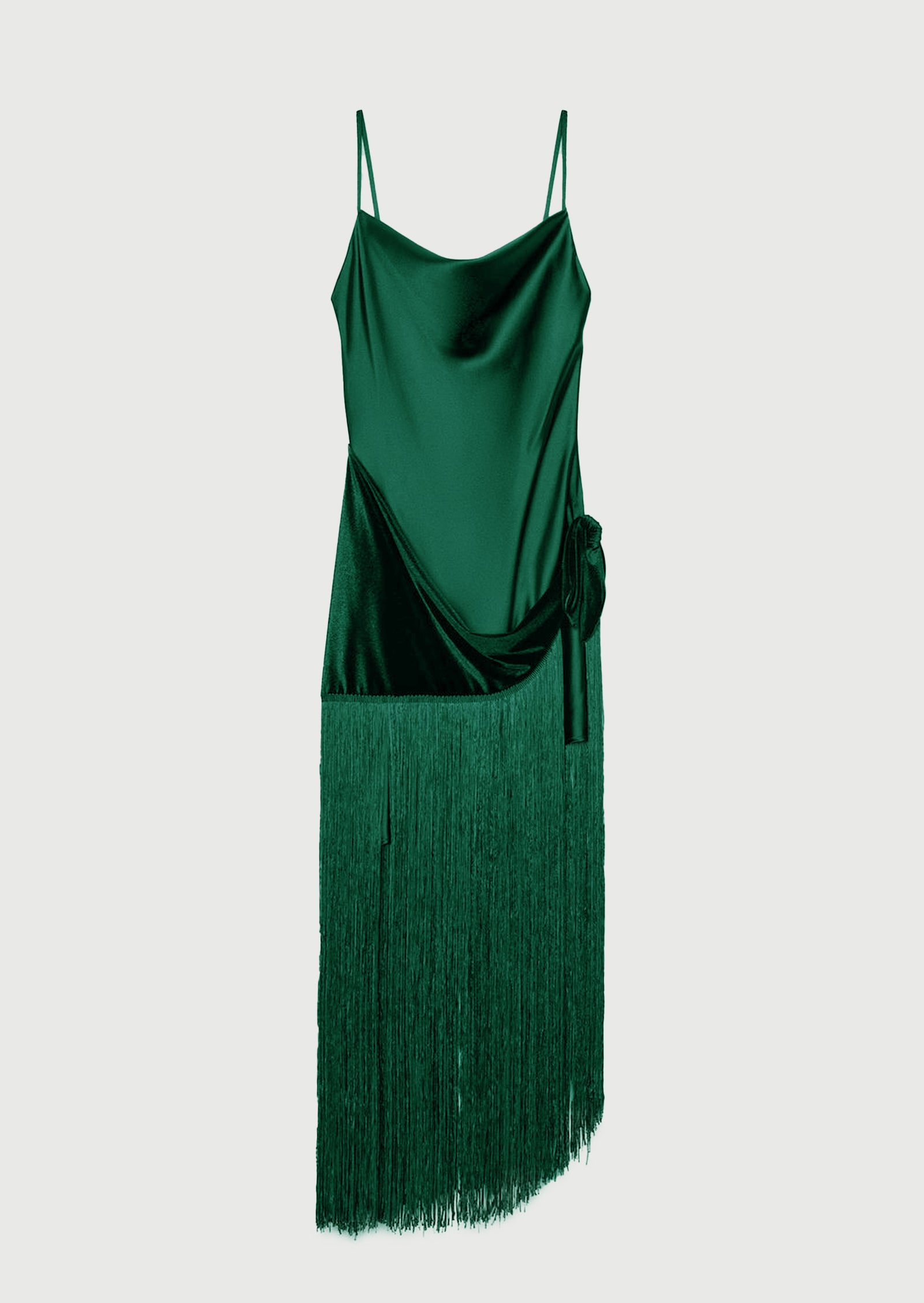 Midikleid in A-Linie mit Blumenmuster und Laternenärmeln