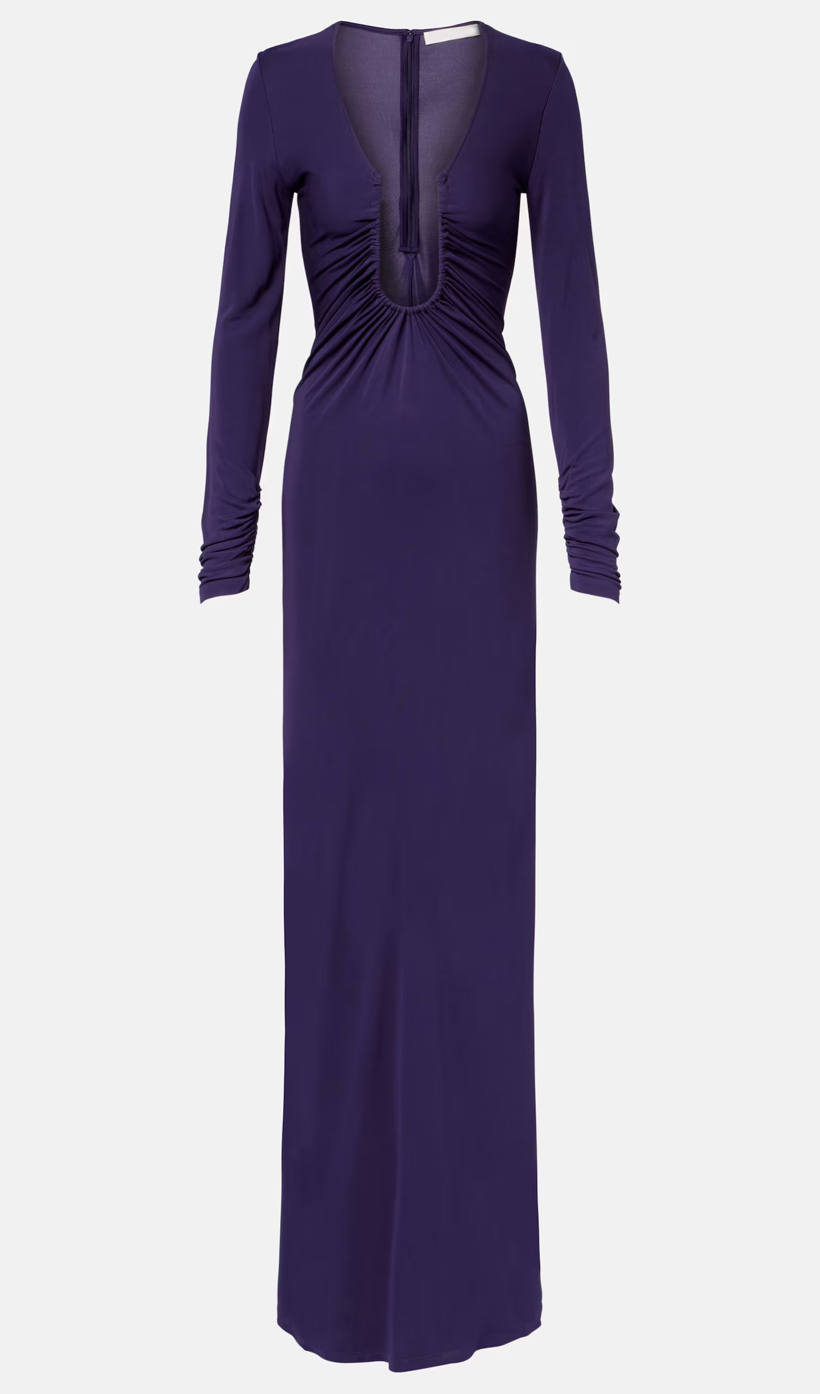 Midikleid in A-Linie mit Blumenmuster und Laternenärmeln