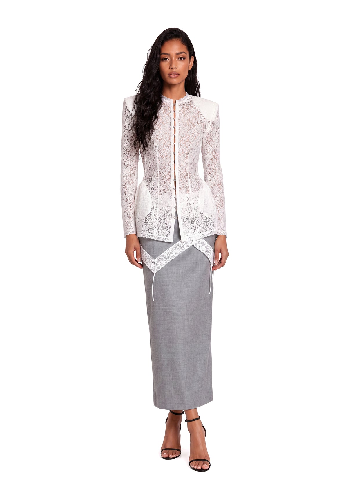 Raanan Lace Long Sleeved Jacket