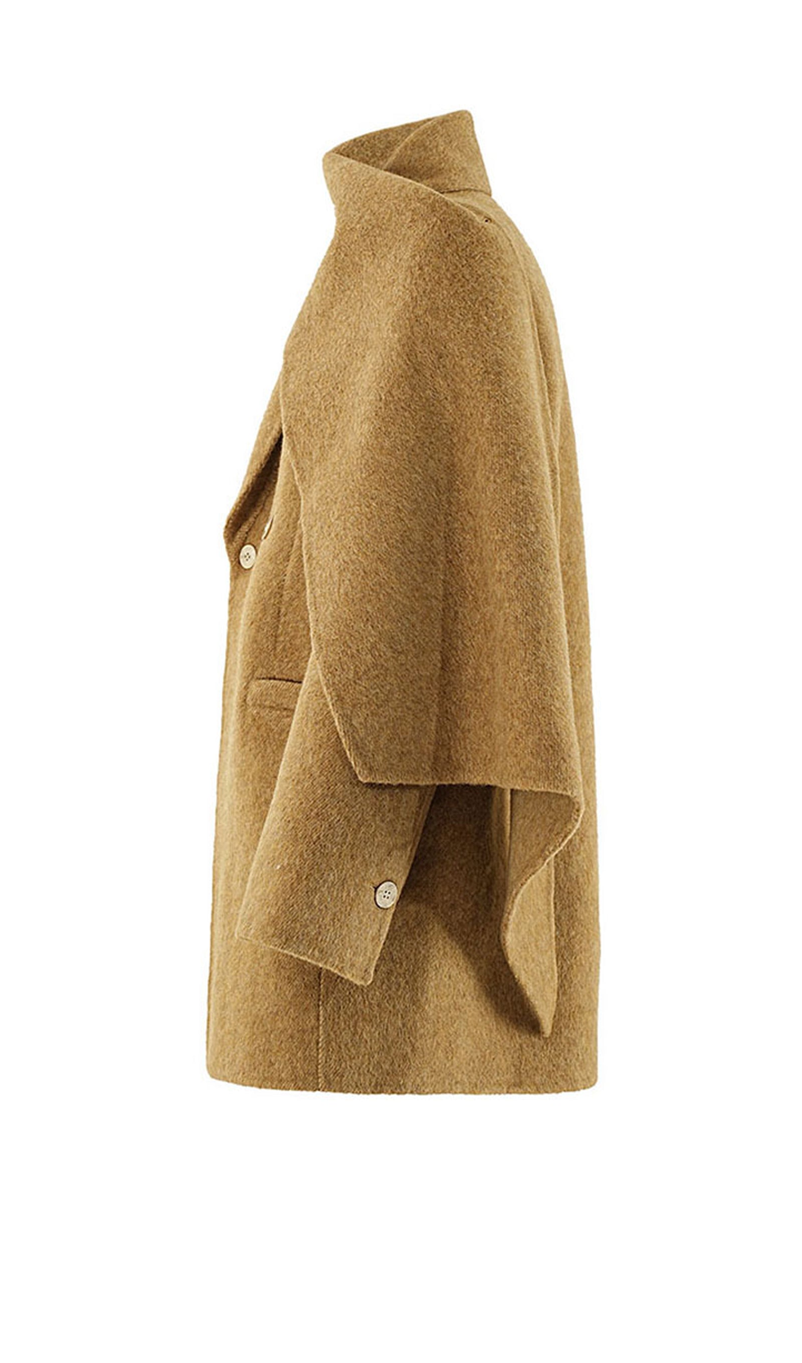 Midikleid in A-Linie mit Blumenmuster und Laternenärmeln