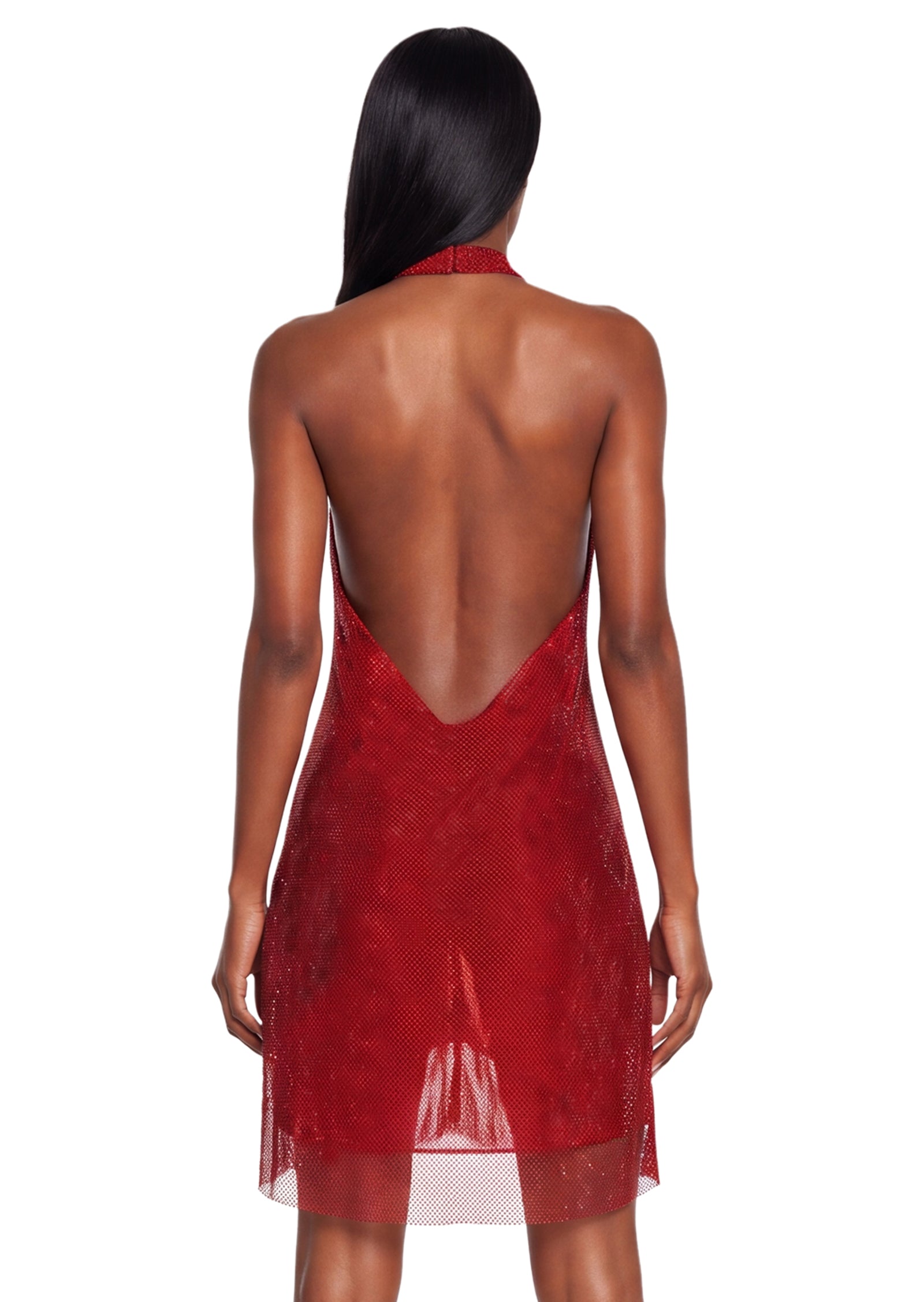 Sachdev Halter Neck  Open Back Dress
