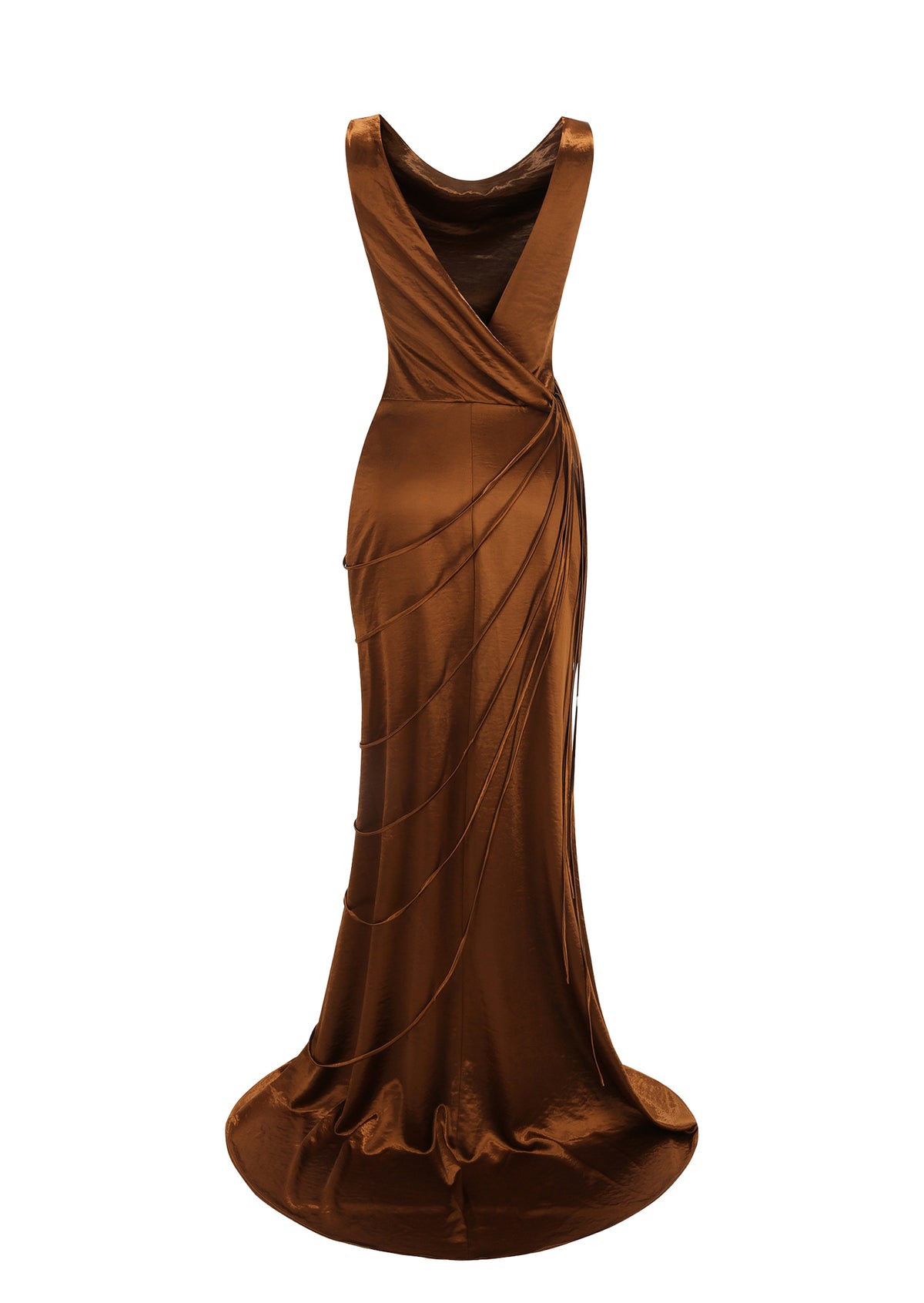 Midikleid in A-Linie mit Blumenmuster und Laternenärmeln