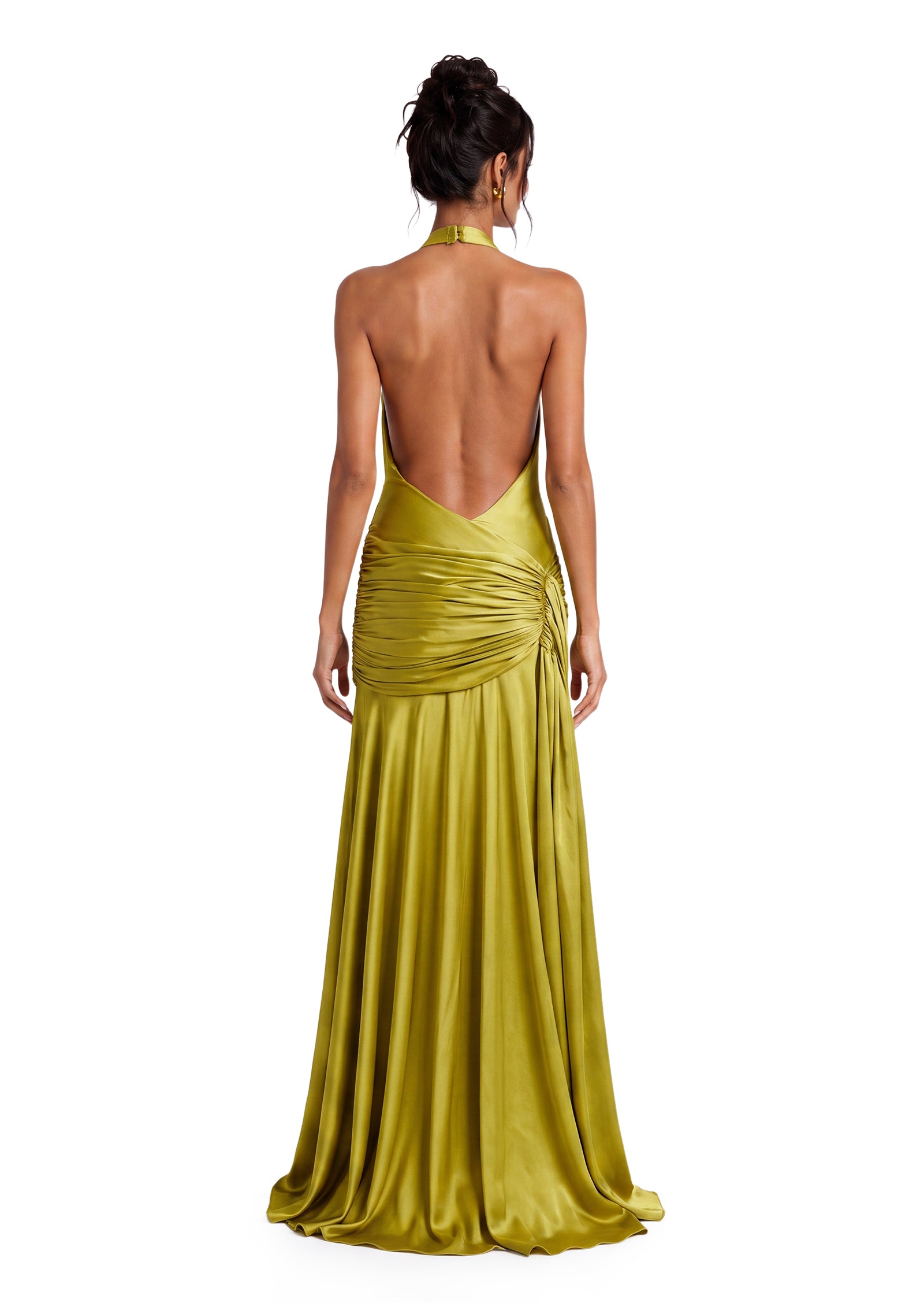 Midikleid in A-Linie mit Blumenmuster und Laternenärmeln