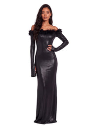 Kaiholo Off Shoulder Maxi Dress In Black