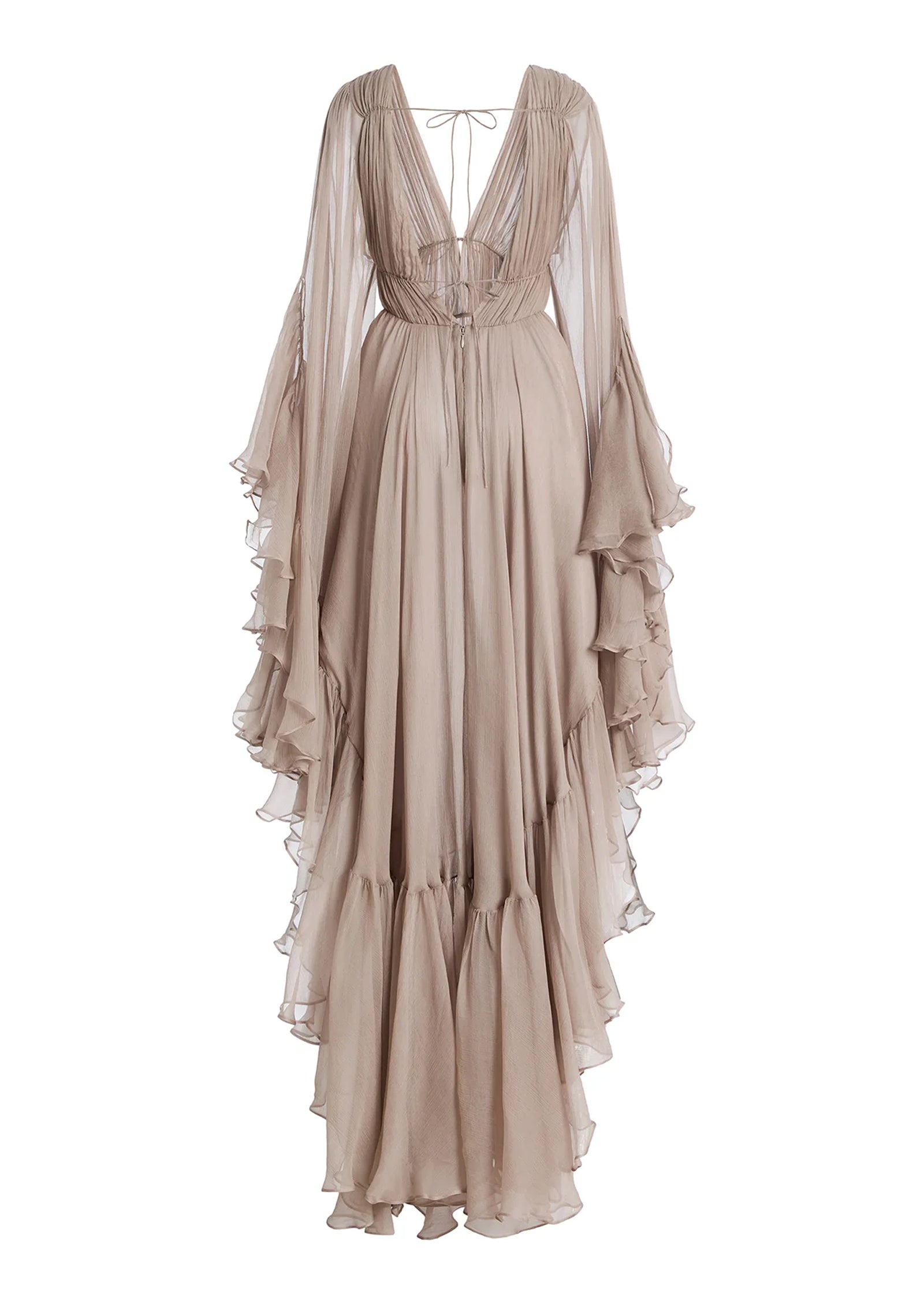 Nerina Deep V Neck Maxi Dress