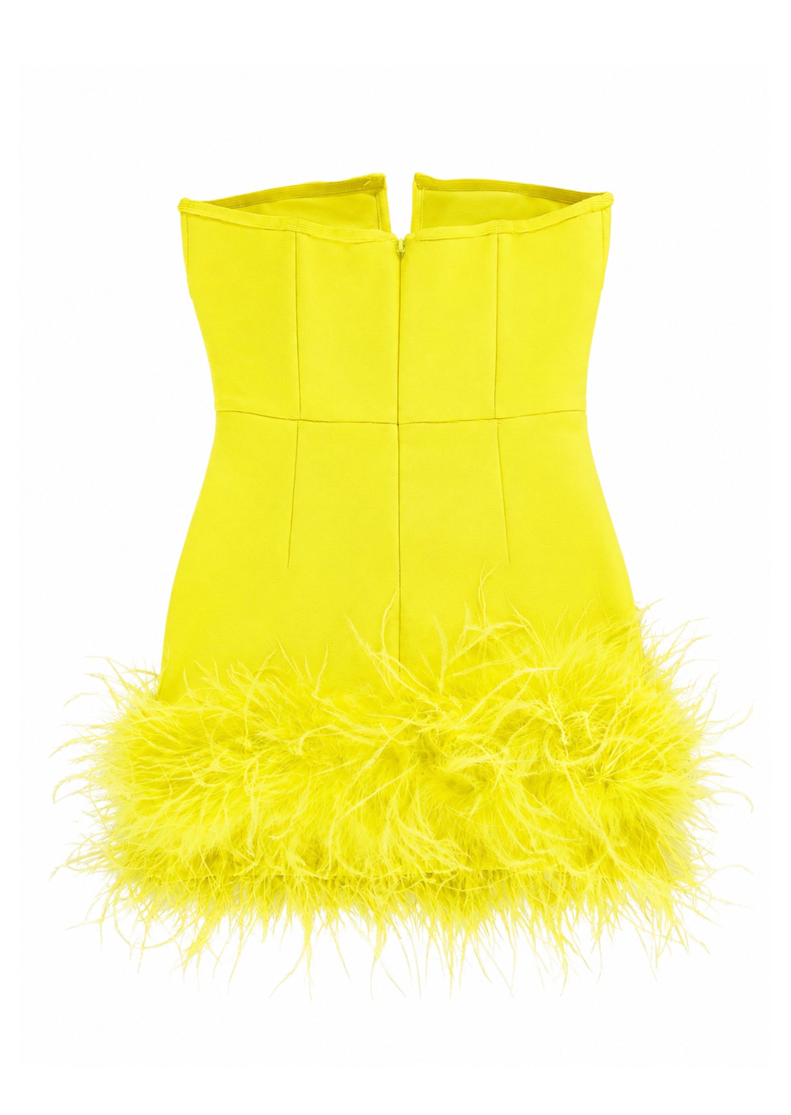 Padma Strapless Mini Dress In Yellow