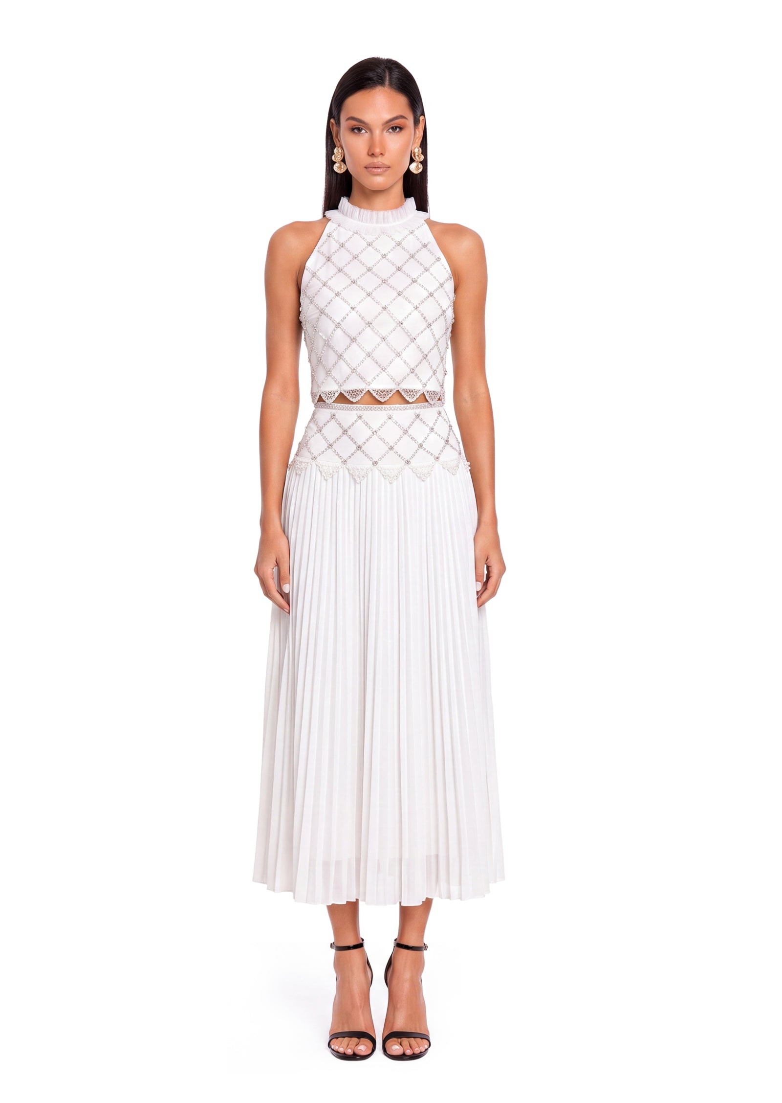 Paco Sleeveless Halter Top&Tulle Skirt Set