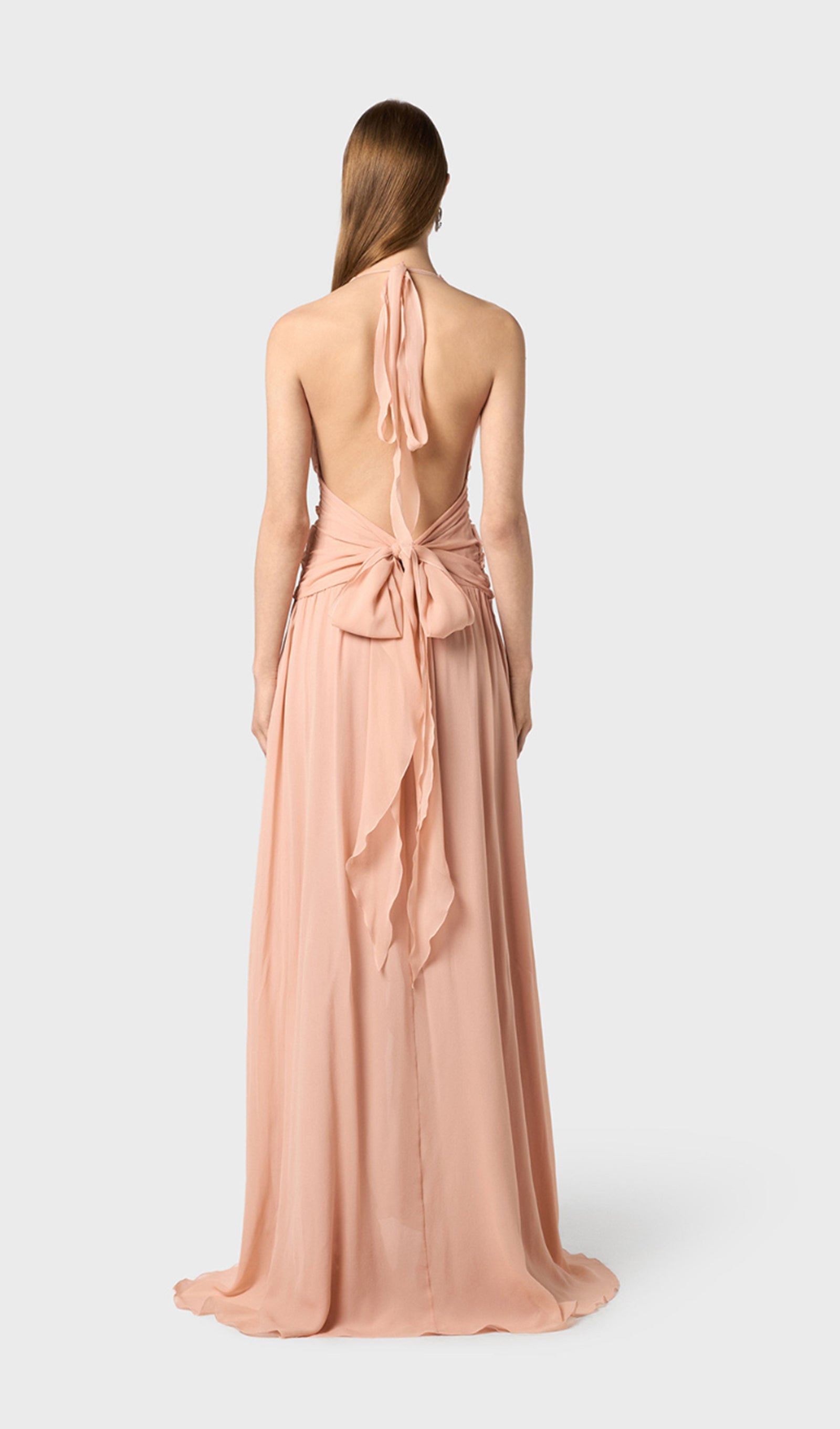 Midikleid in A-Linie mit Blumenmuster und Laternenärmeln