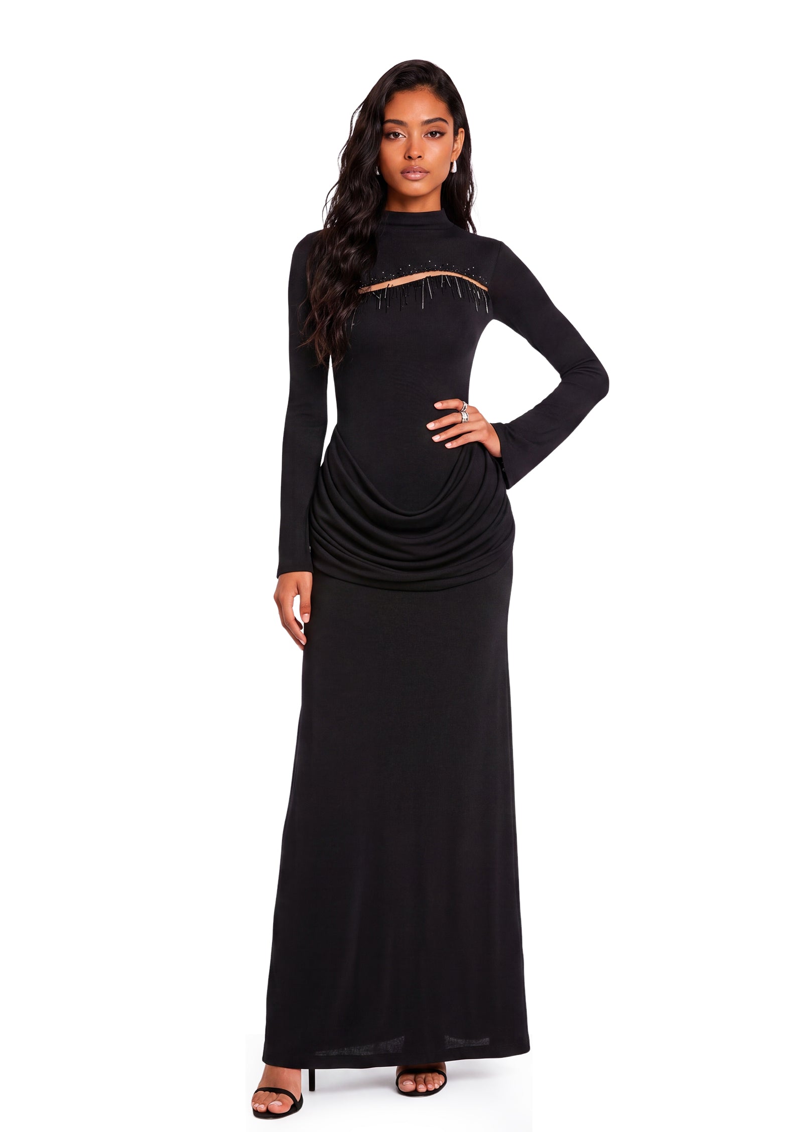 Bedros Jersey Maxi Dress In Black