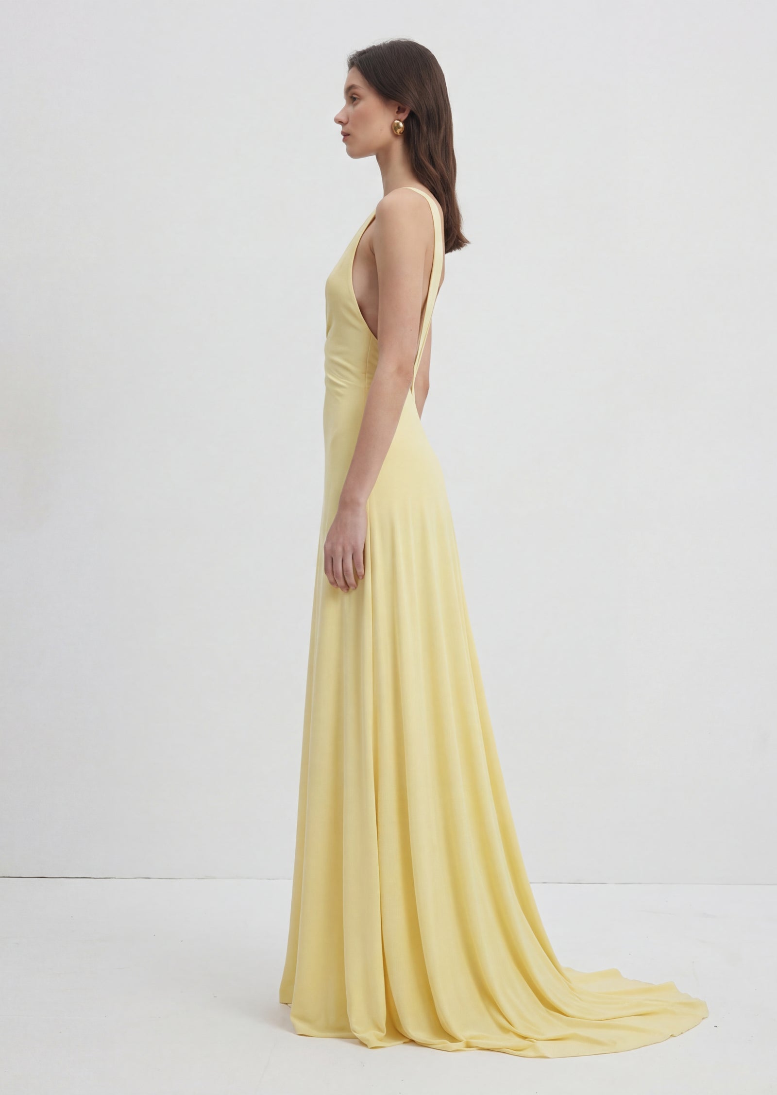 Midikleid in A-Linie mit Blumenmuster und Laternenärmeln