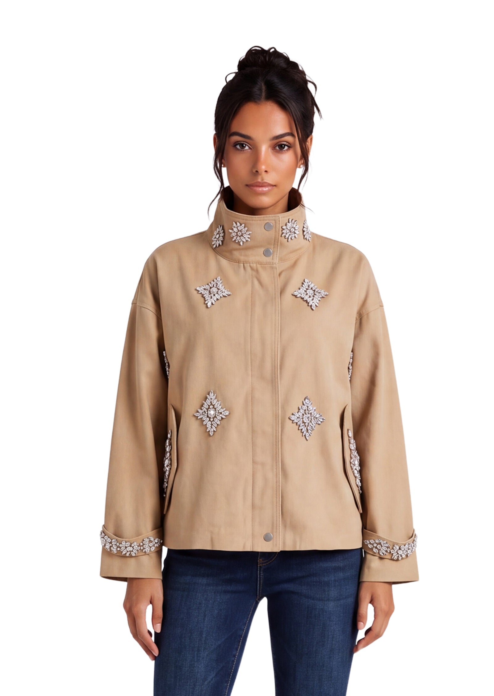 Goose Work Jacket In Khaki