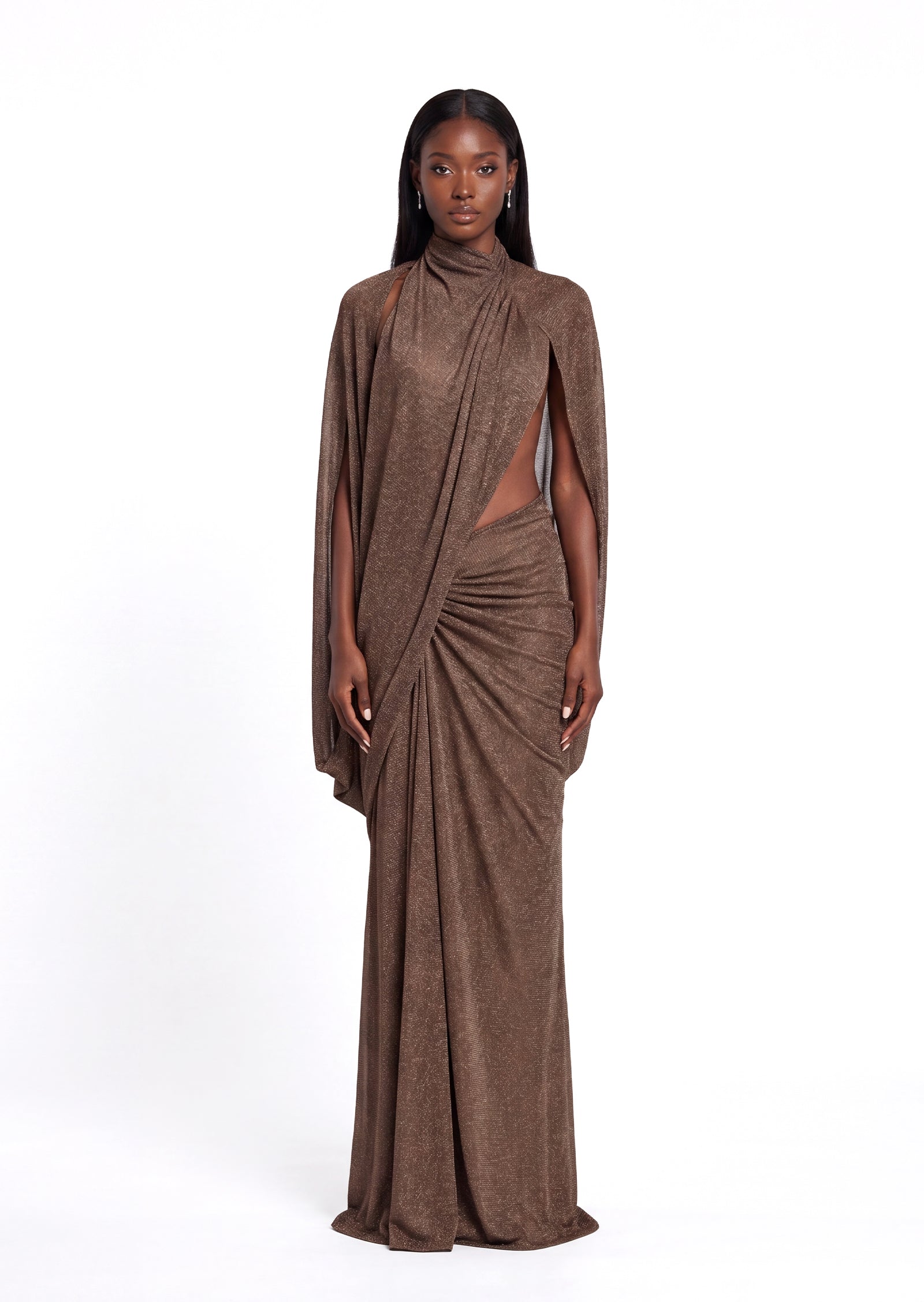 Ugur Semi-Sheer Maxi Skirt Two Piece Set