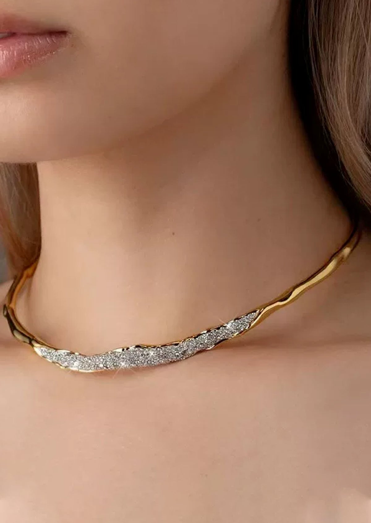 Edalene Rhinestone Choker