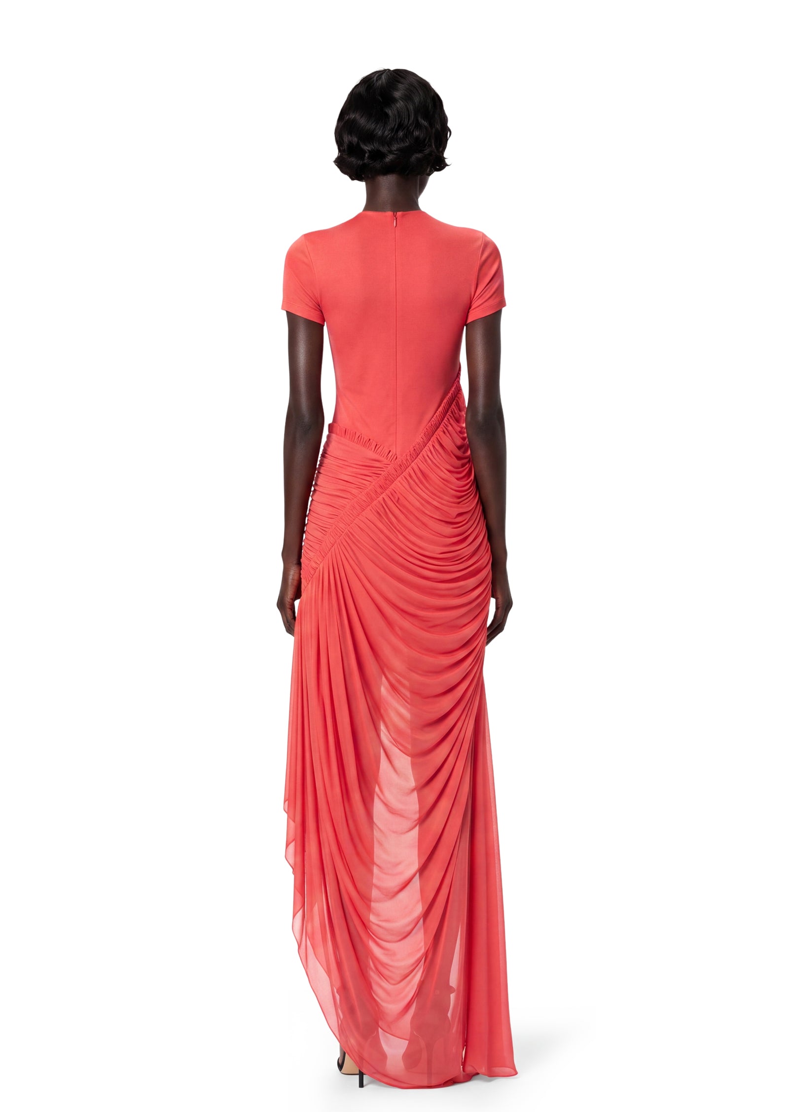 Jacquez Short Sleeved Turtleneck Maxi Dress
