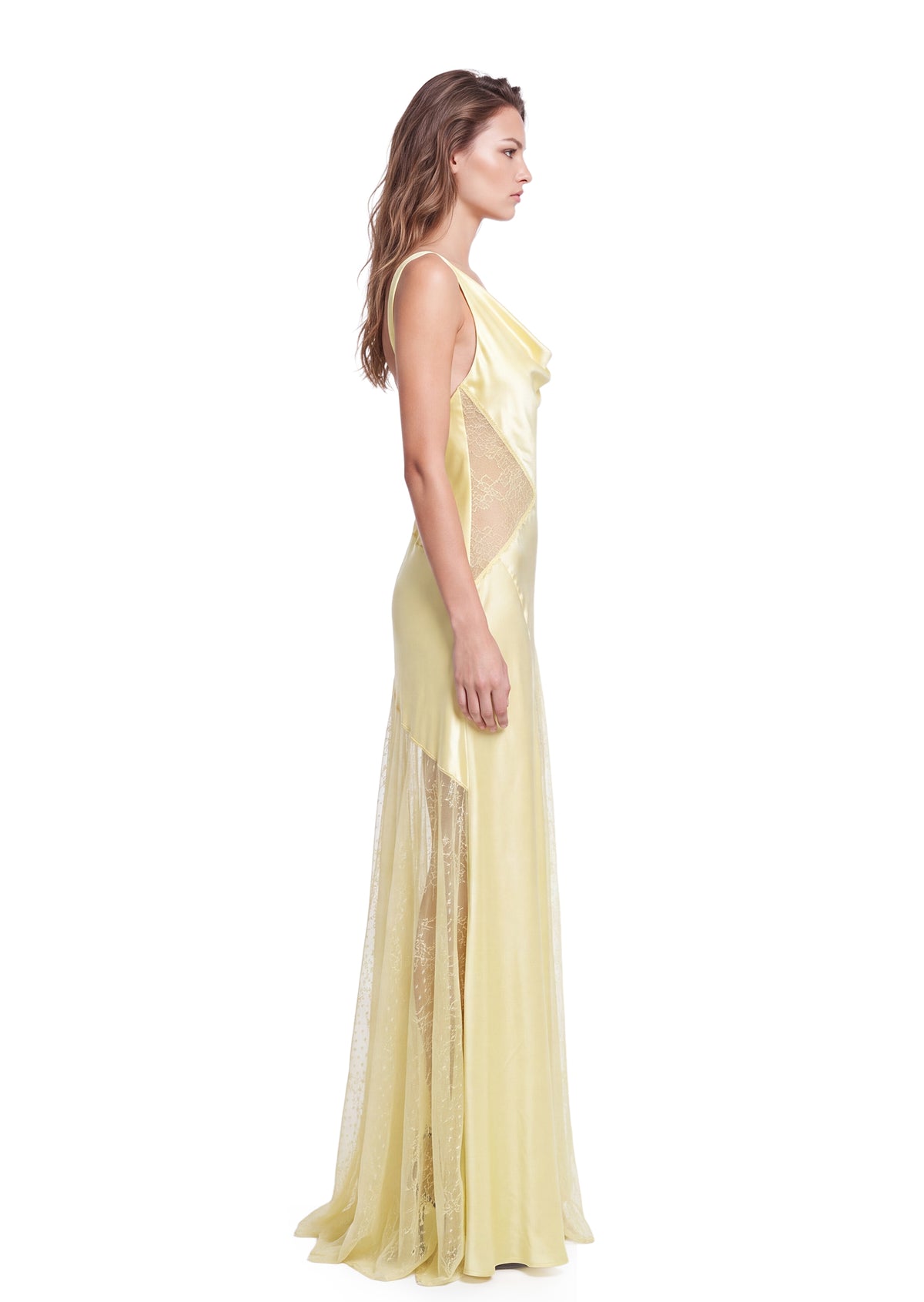 Iah Sleeveless Lace Maxi Dress