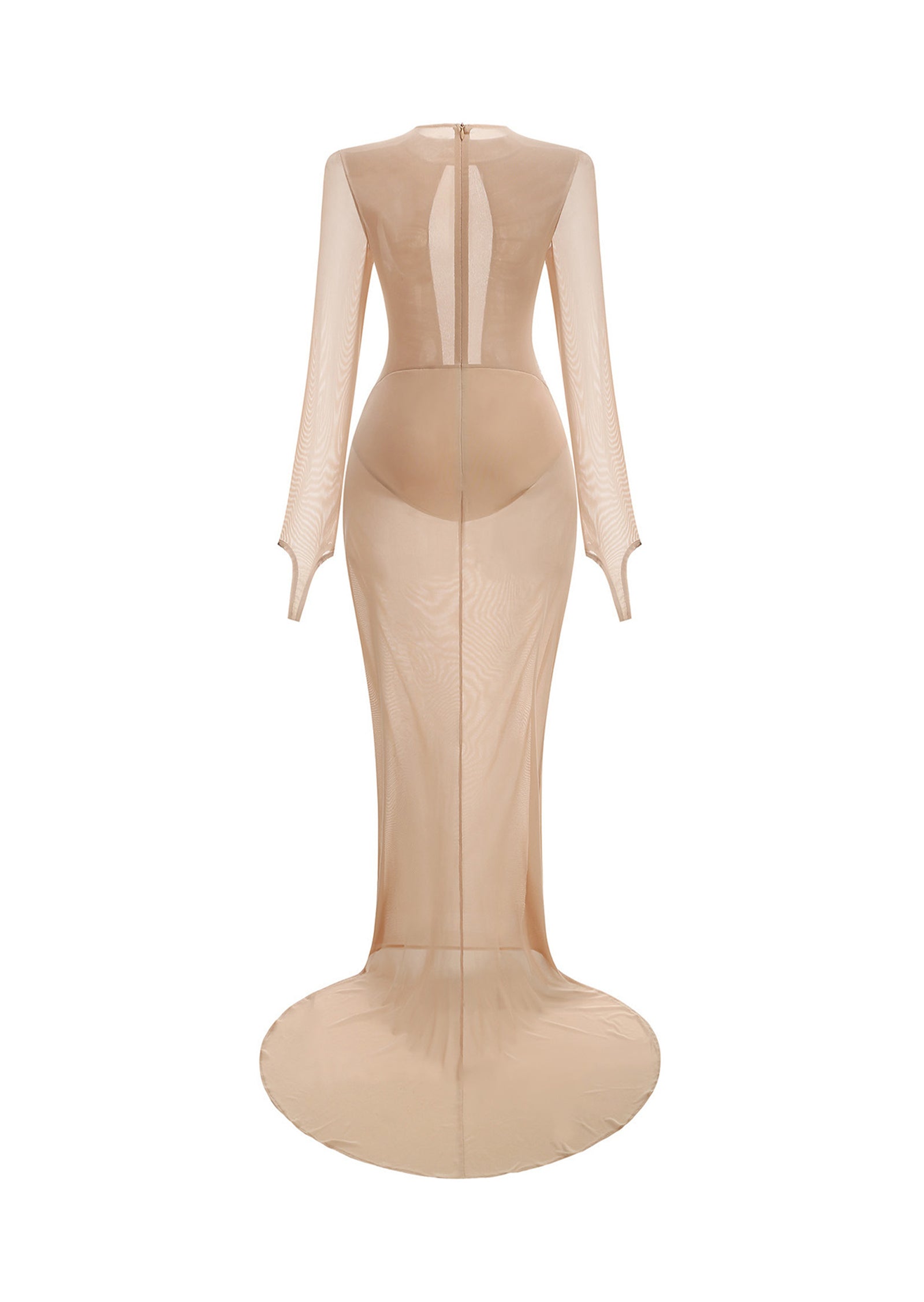 Midikleid in A-Linie mit Blumenmuster und Laternenärmeln
