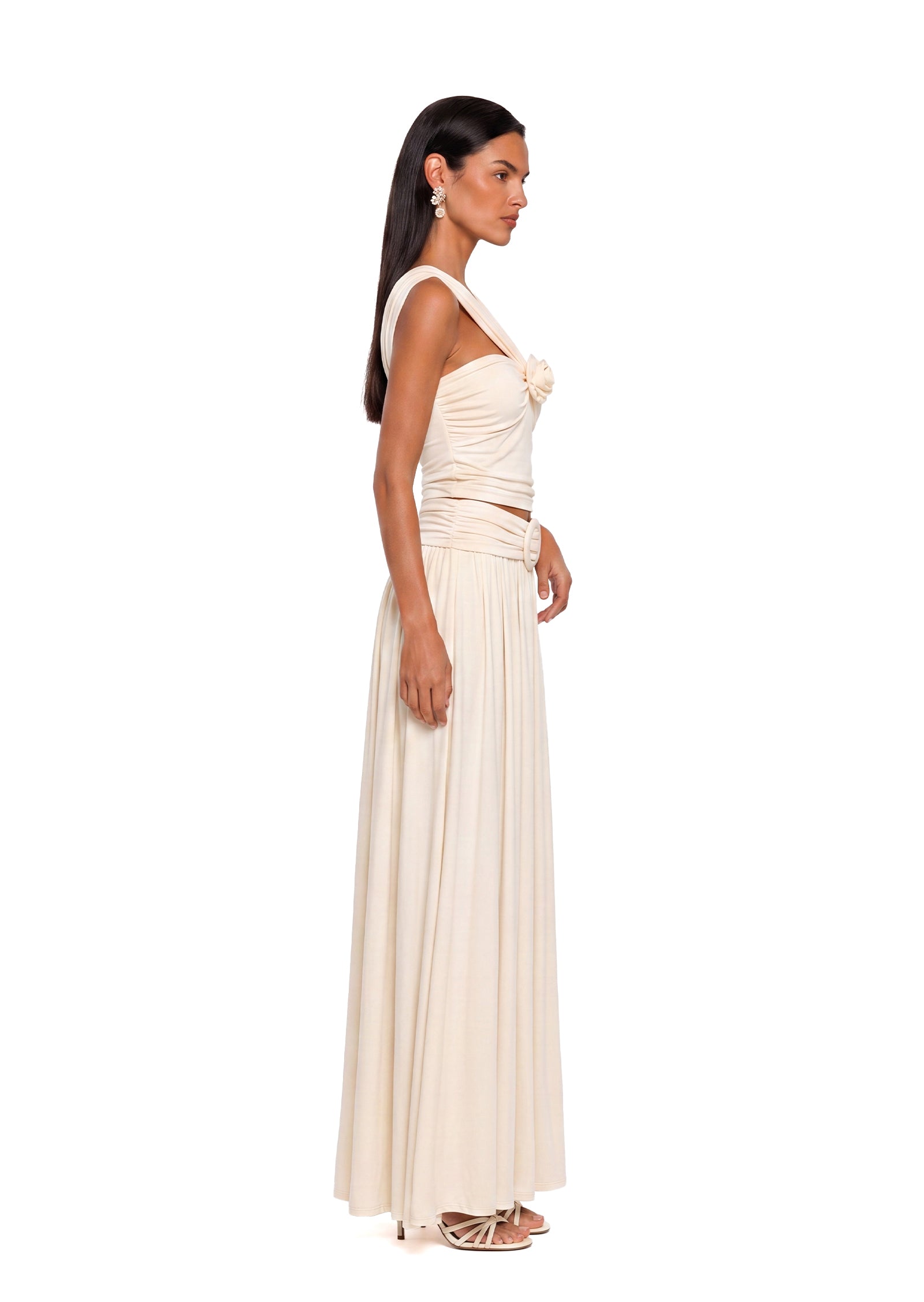 Zabrina Backless Halter Maxi Dress