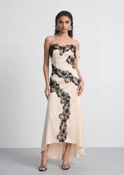 Dixie Lace Appliqués Maxi Dress