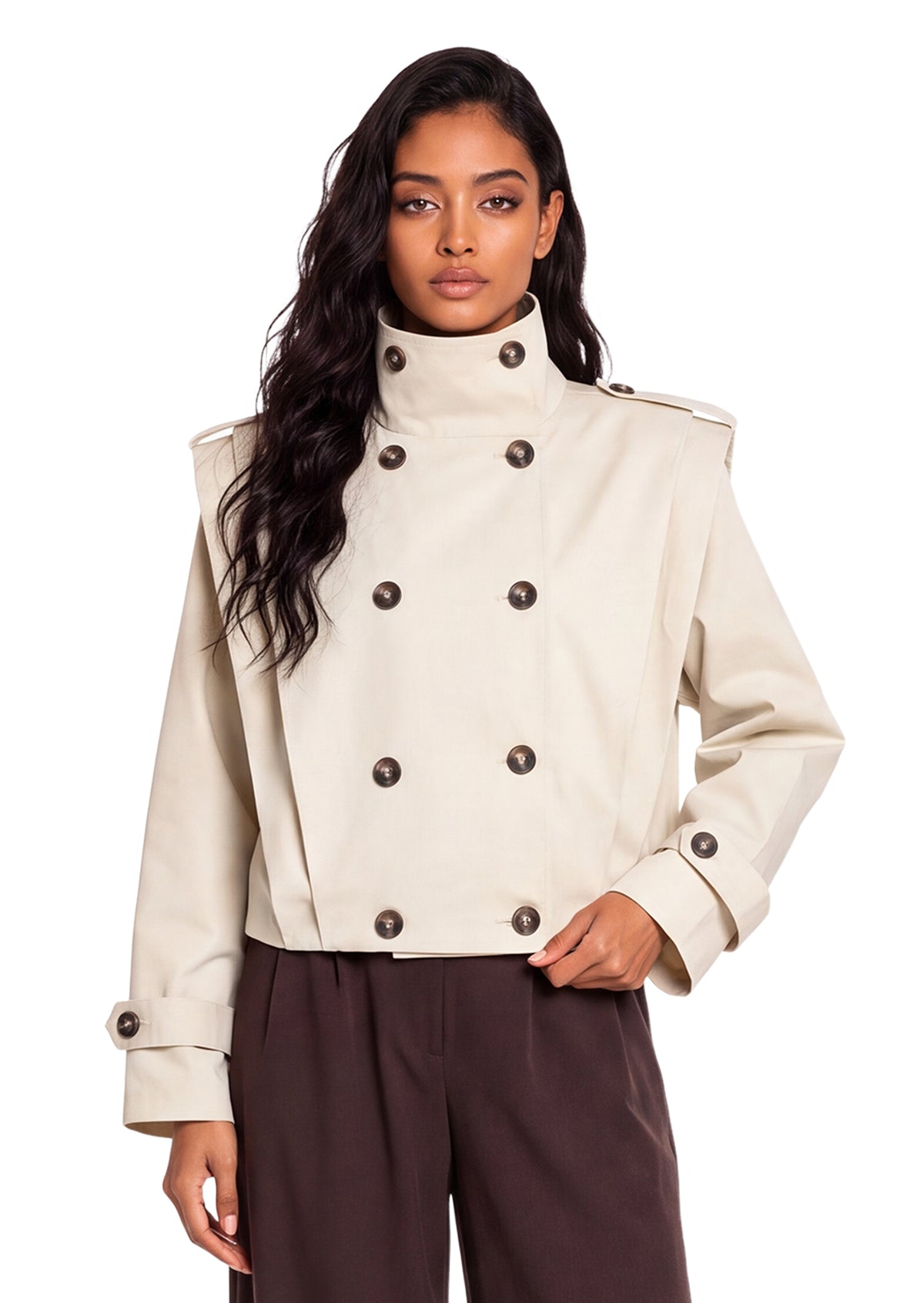 Yetta Detachable Sleeve Jacket
