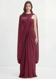 Midikleid in A-Linie mit Blumenmuster und Laternenärmeln