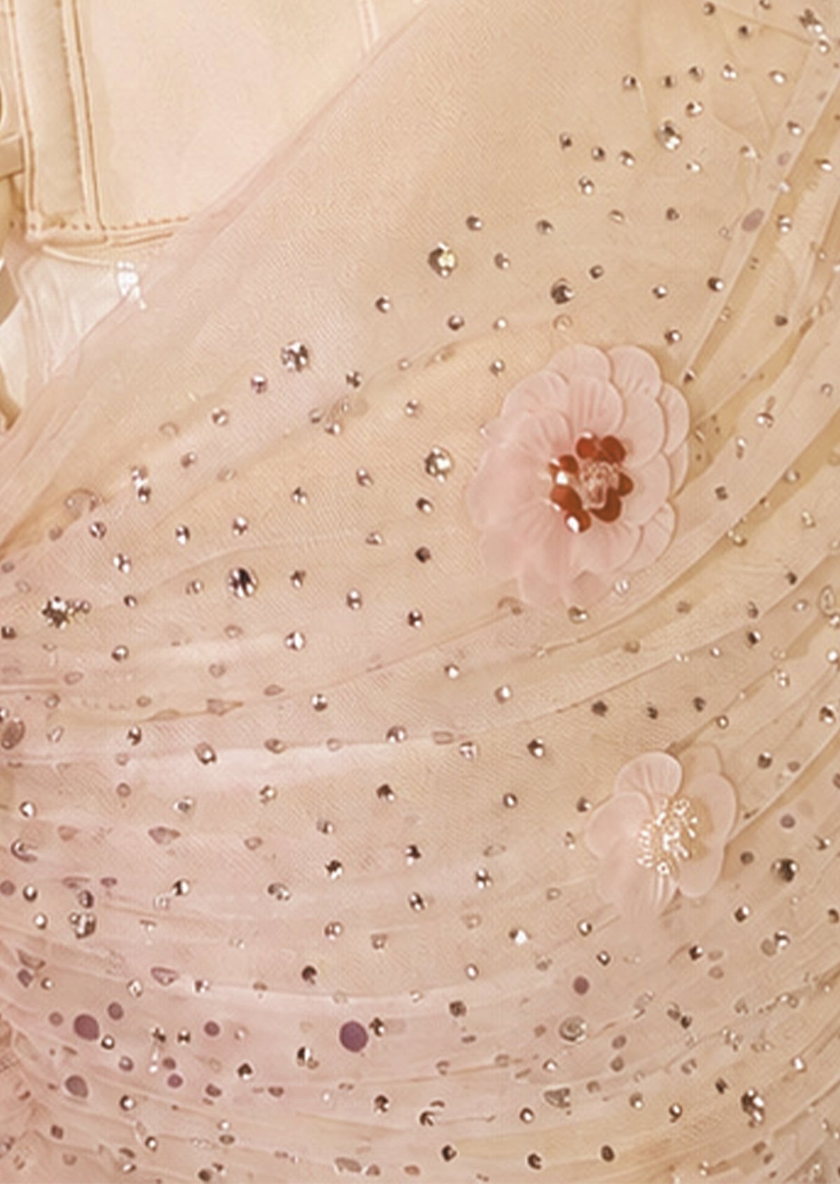 Midikleid in A-Linie mit Blumenmuster und Laternenärmeln